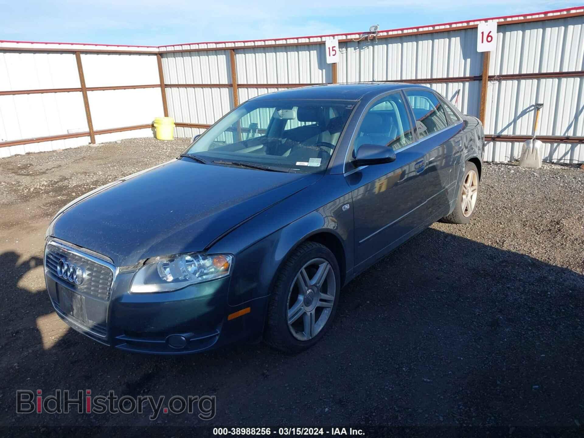 2007 AUDI A4 - VIN: WAUAF78E67A130250 - Фото 2