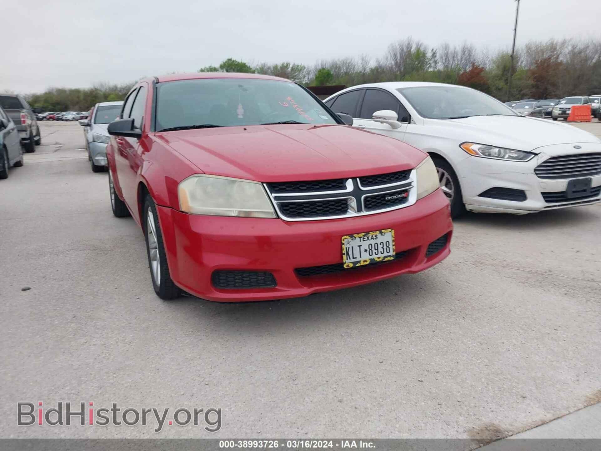 Фотография 1C3CDZAG4DN548372 - DODGE AVENGER 2013