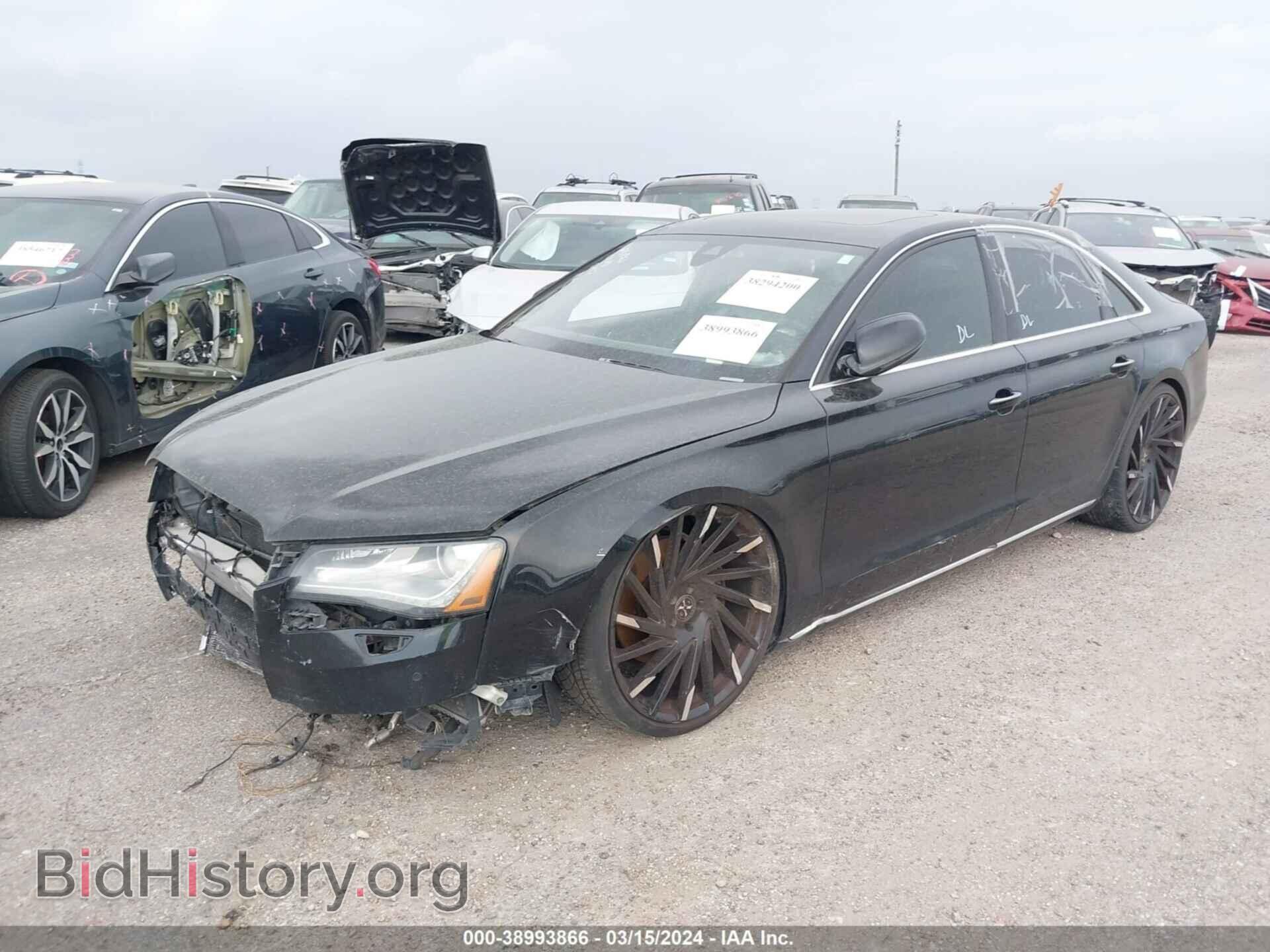 2013 AUDI A8 - VIN: WAUAGAFD8DN005629 - Фото 2