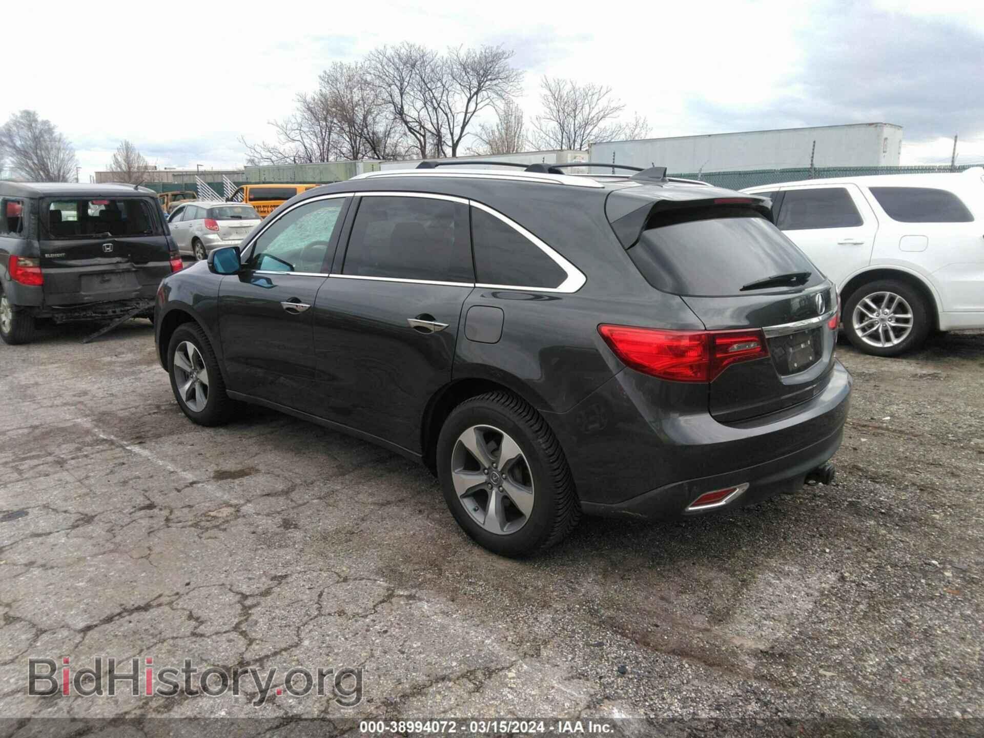 2014 ACURA MDX - VIN: 5FRYD4H28EB010058 - Фото 3