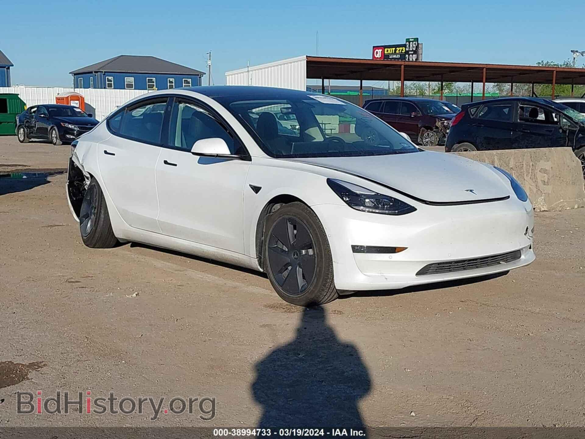 Photo 5YJ3E1EB4NF334586 - TESLA MODEL 3 2022