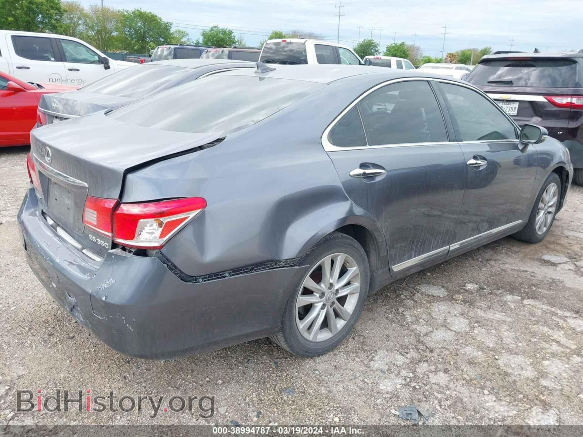 2012 LEXUS ES 350 - VIN: JTHBK1EGXC2513293 - Фото 4