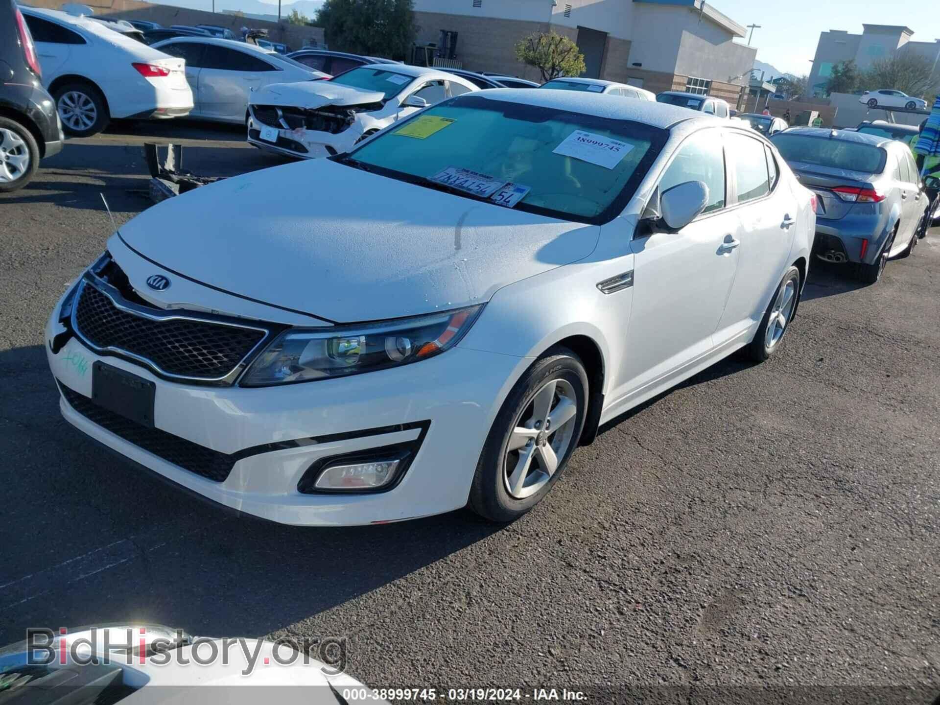 2015 KIA OPTIMA - VIN: KNAGM4A74F5654286 - Фото 2