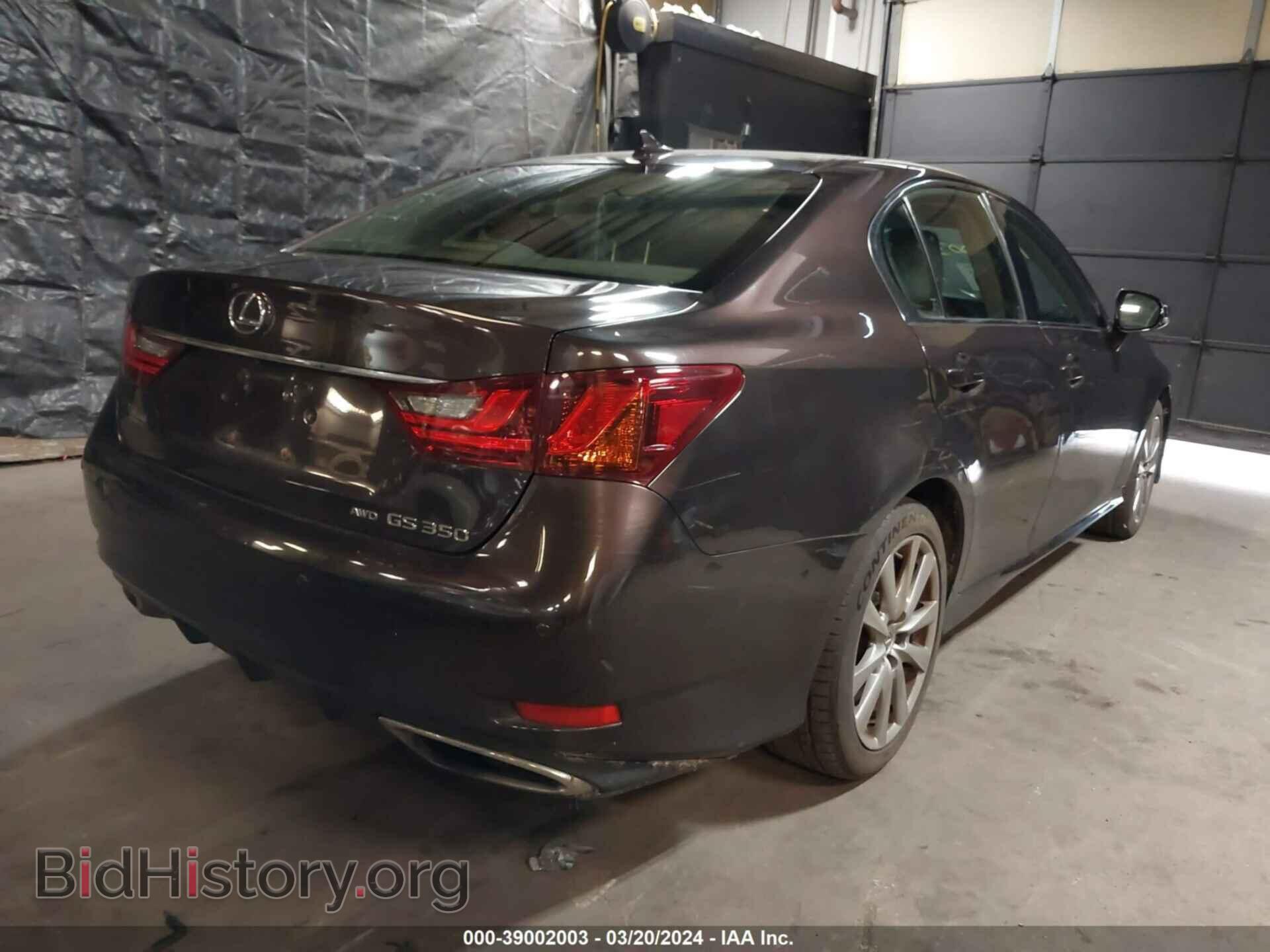 2013 LEXUS GS 350 - VIN: JTHCE1BLXD5006097 - Фото 4