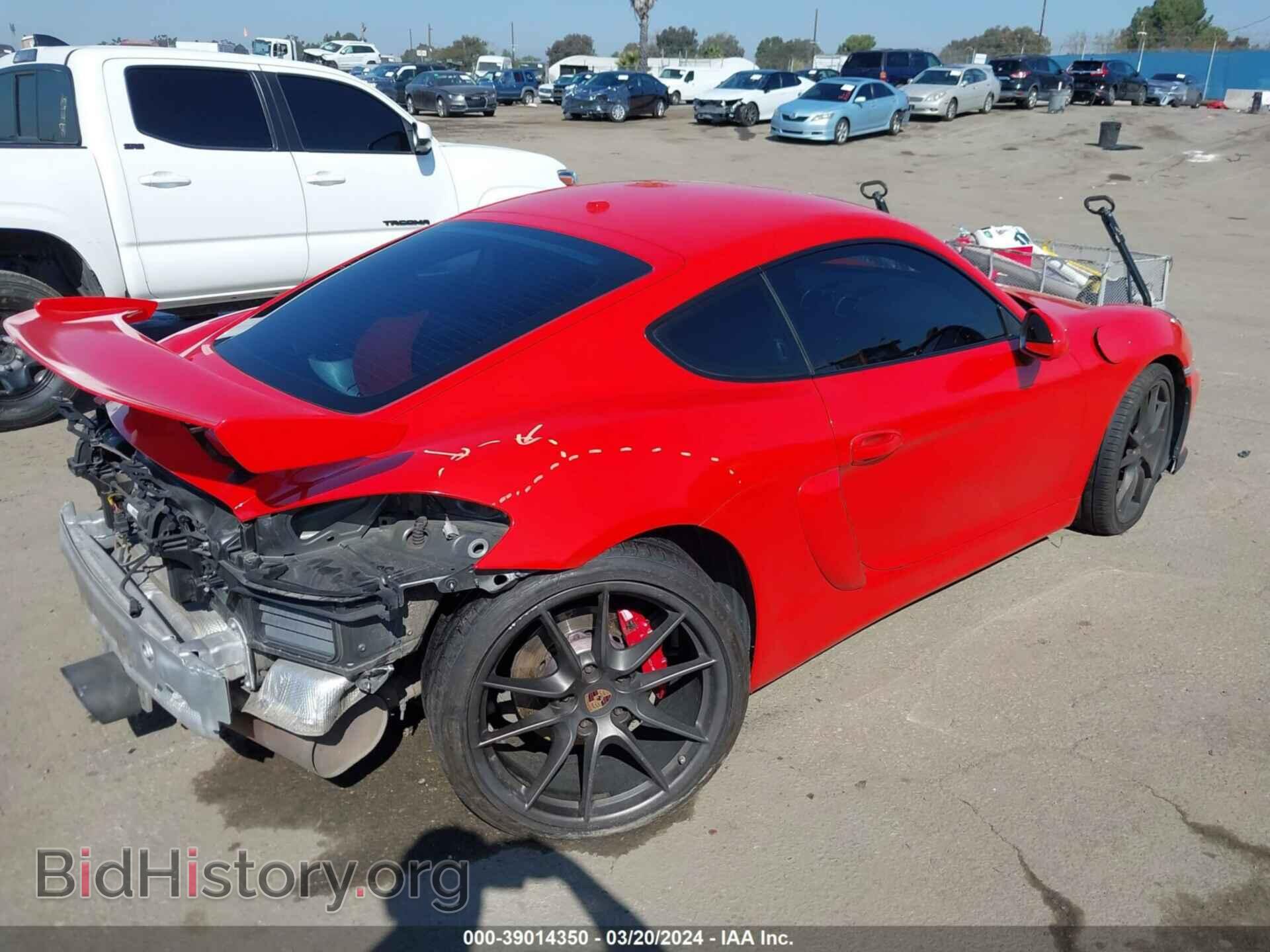 2014 PORSCHE CAYMAN - VIN: WP0AB2A85EK193126 - Фото 4