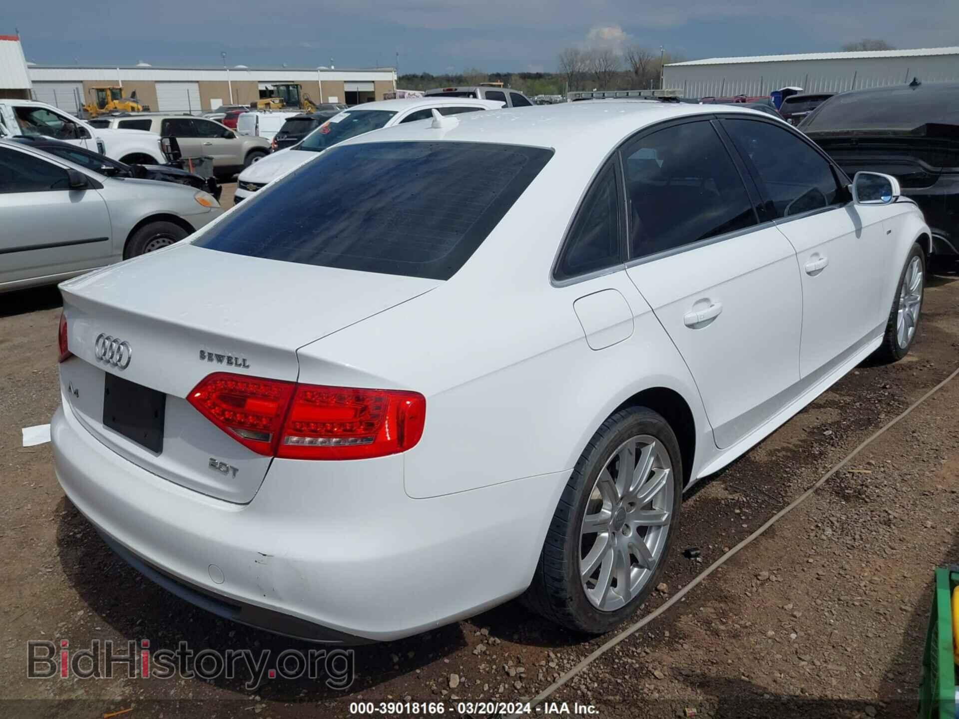 2012 AUDI A4 - VIN: WAUEFAFL4CN020154 - Фото 4