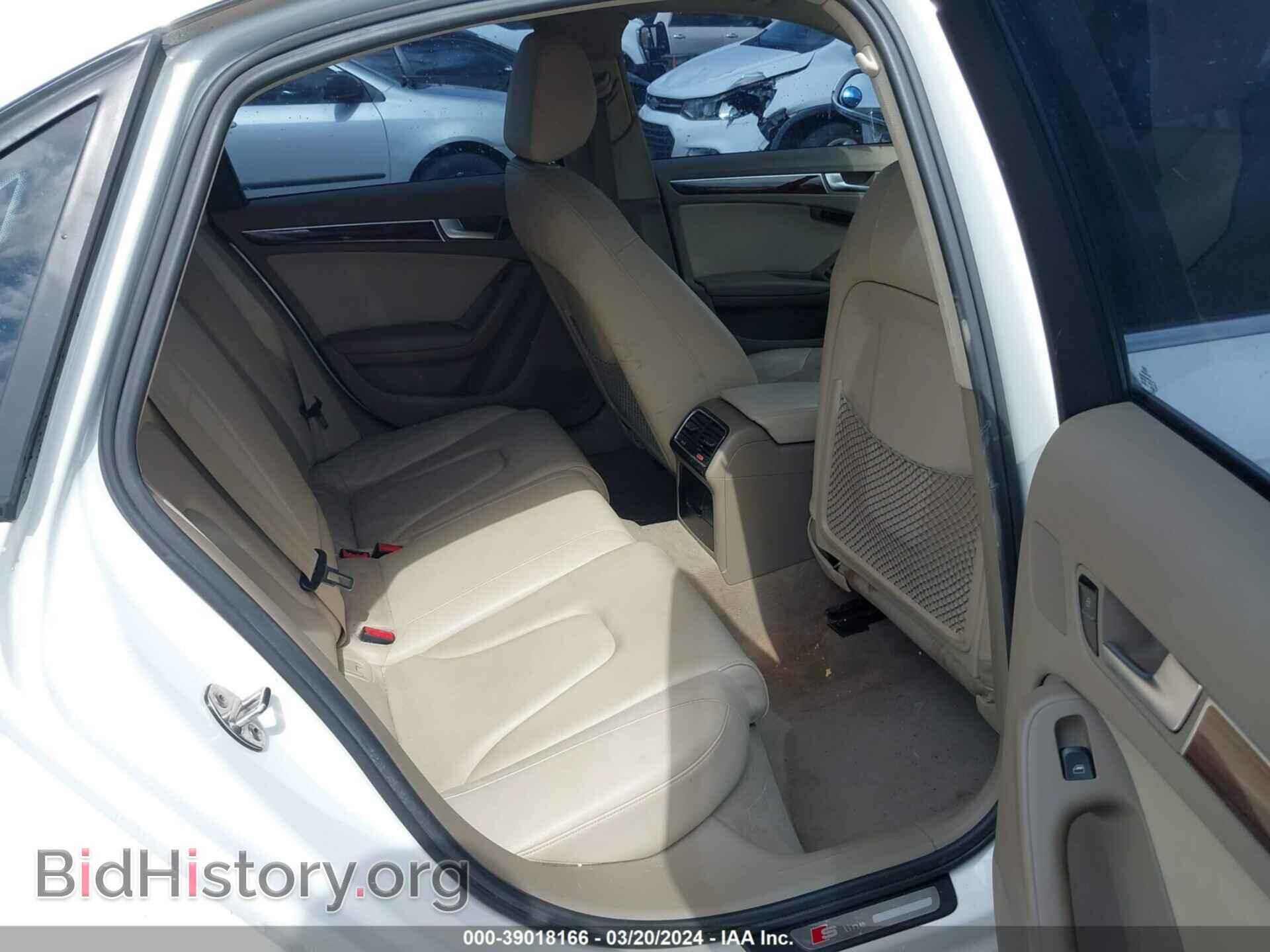 2012 AUDI A4 - VIN: WAUEFAFL4CN020154 - Фото 8