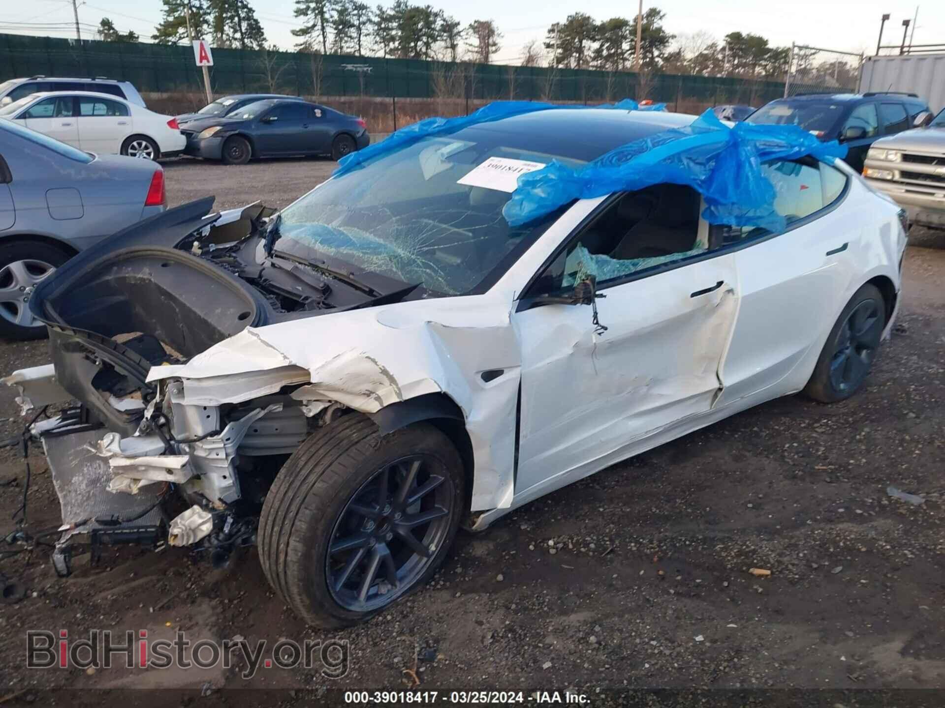 2022 TESLA MODEL 3 - VIN: 5YJ3E1EA8NF371549 - Фото 2