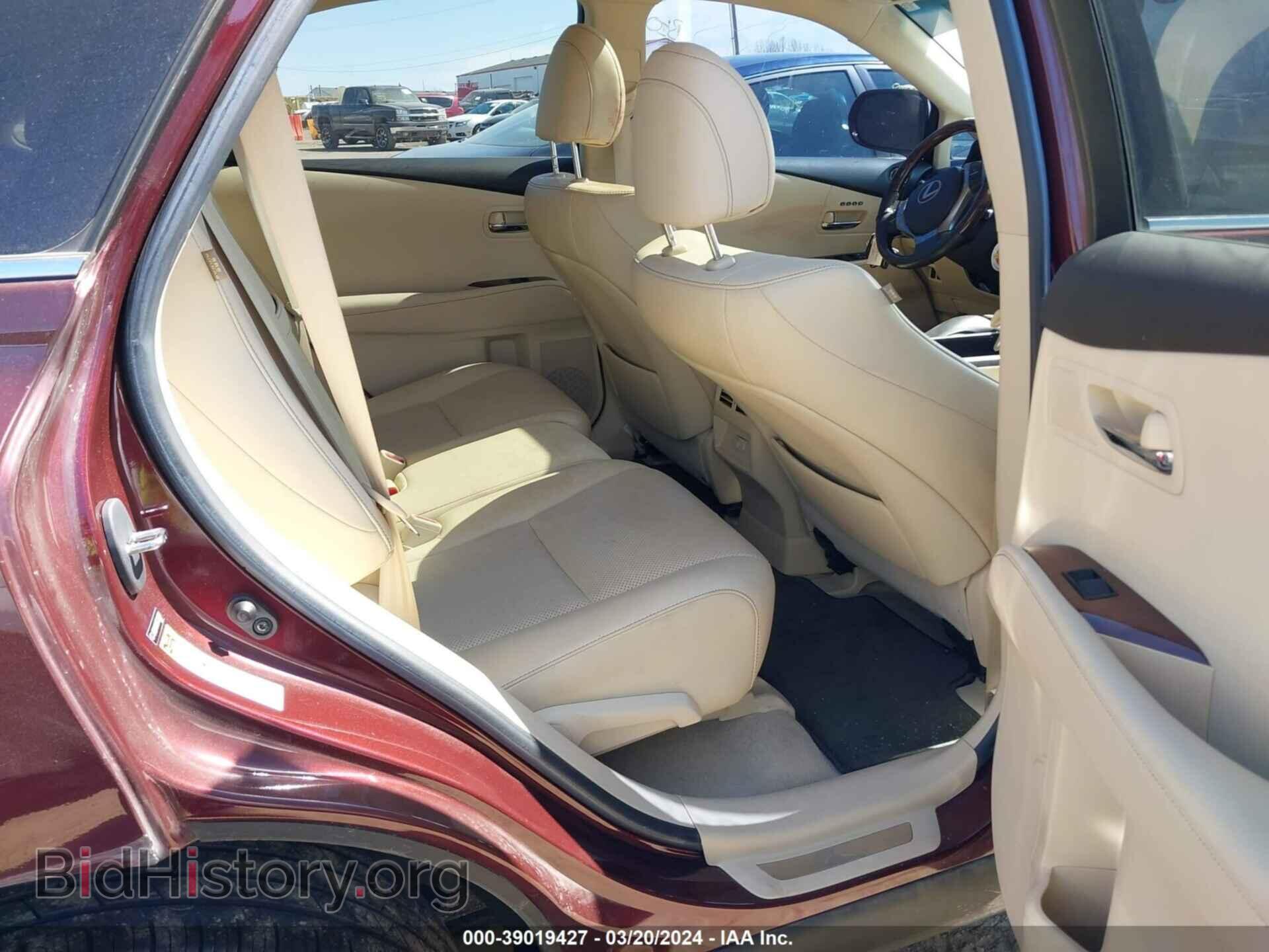 2014 LEXUS RX 350 - VIN: 2T2BK1BA5EC229961 - Фото 8