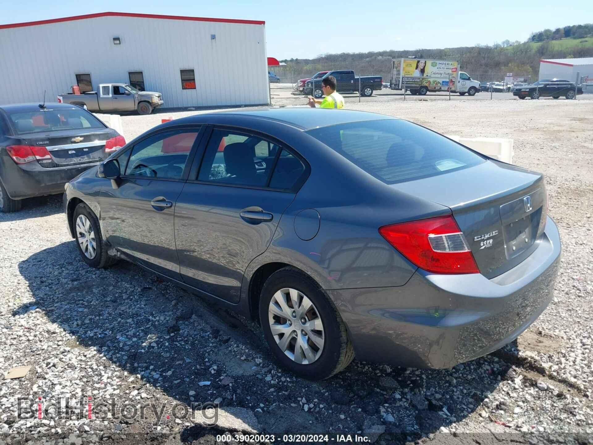 2012 HONDA CIVIC - VIN: 19XFB2F5XCE084309 - Фото 3