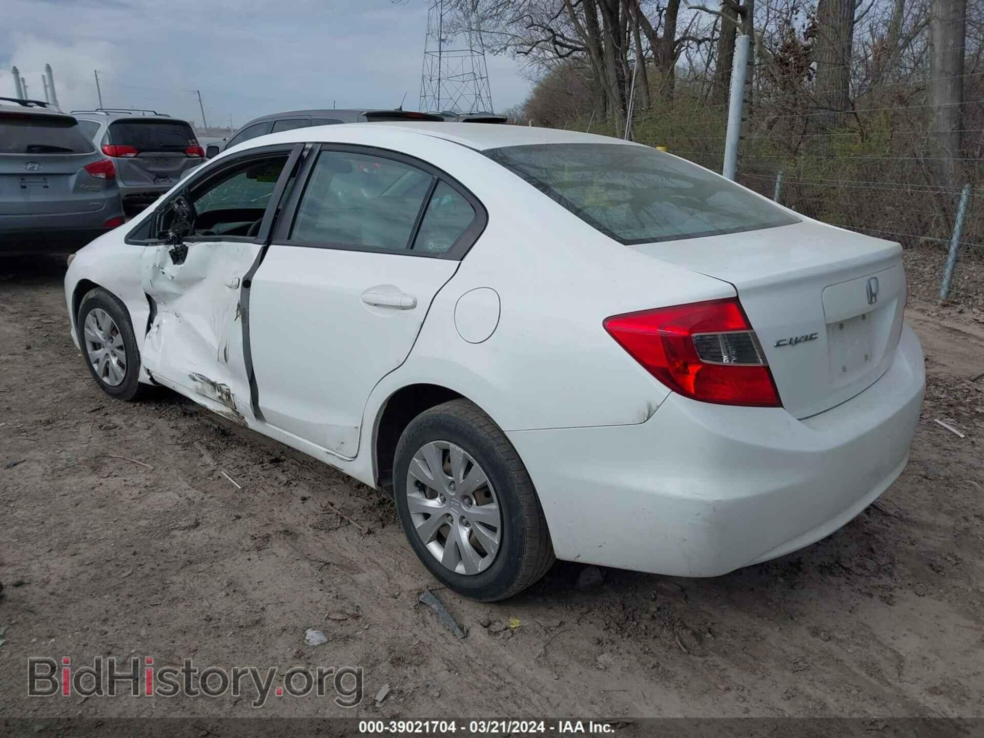 2012 HONDA CIVIC - VIN: 19XFB2F58CE091453 - Фото 3