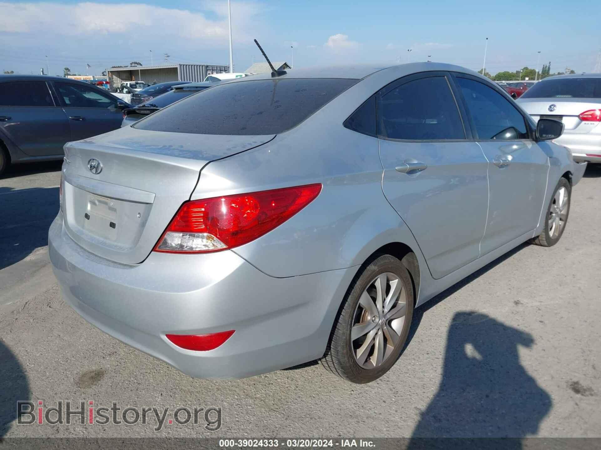 2012 HYUNDAI ACCENT - VIN: KMHCU4AE9CU180705 - Фото 4
