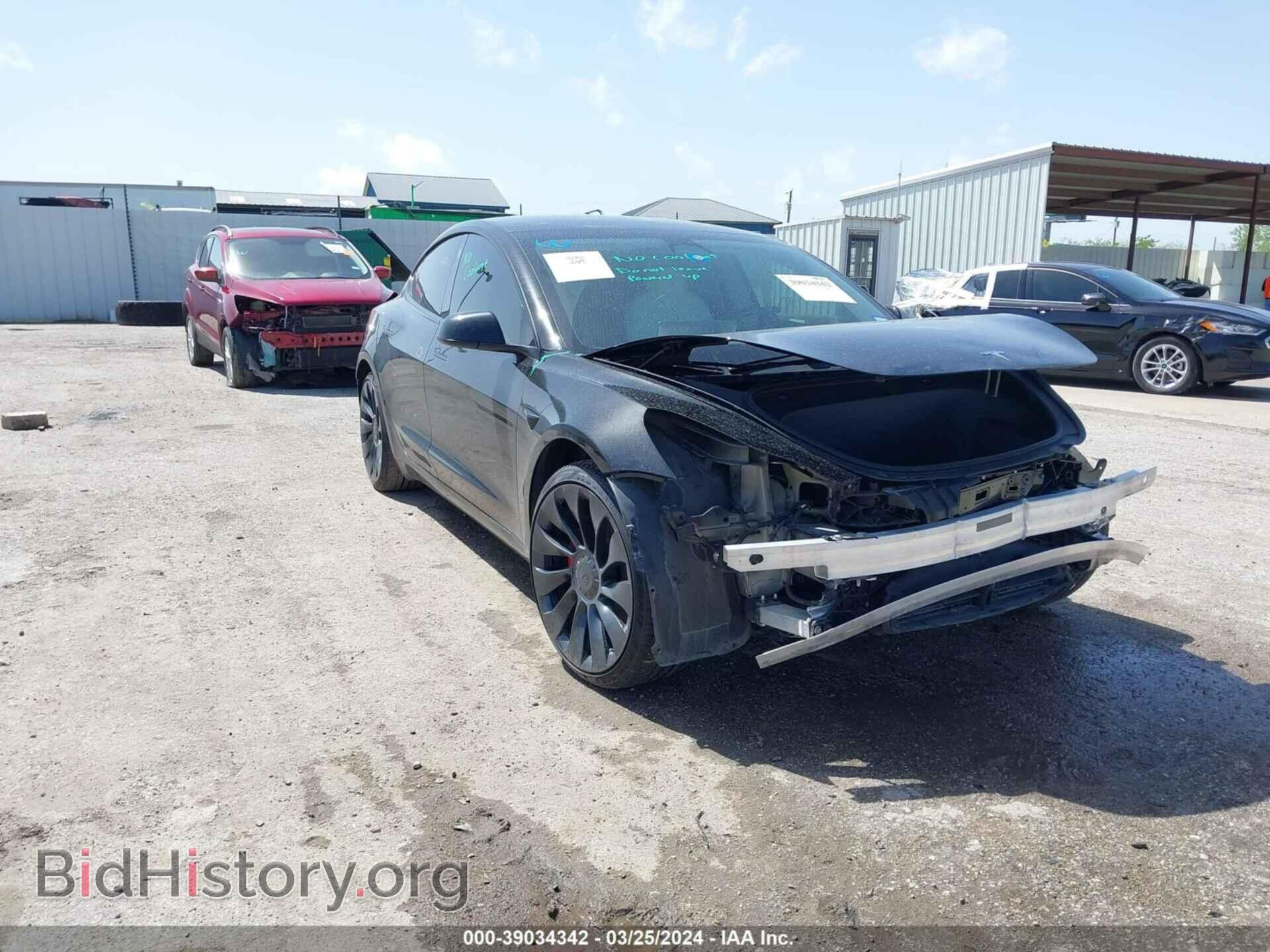 Photo 5YJ3E1EC3NF329940 - TESLA MODEL 3 2022
