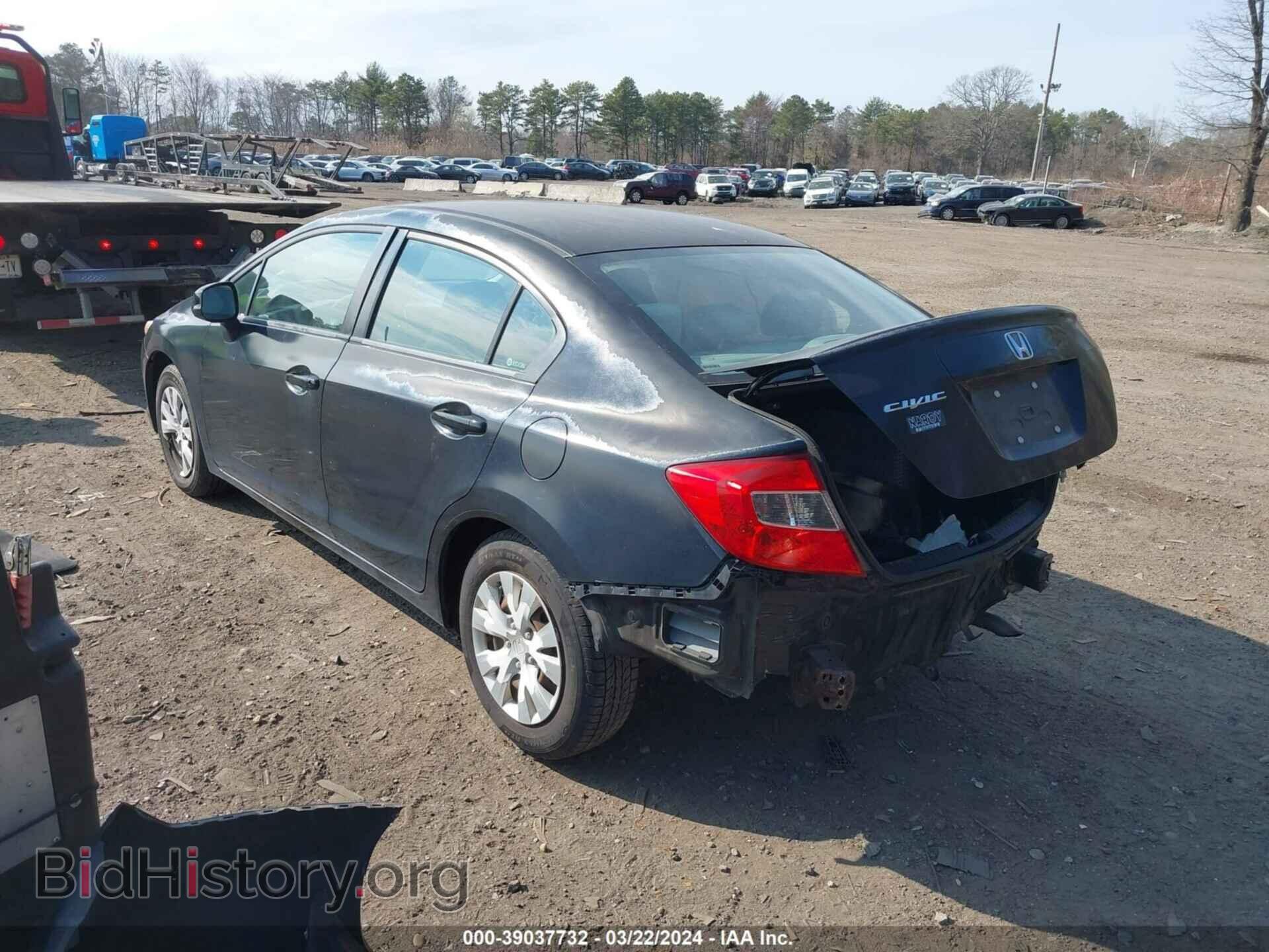 2012 HONDA CIVIC - VIN: 2HGFB2F52CH602709 - Фото 3
