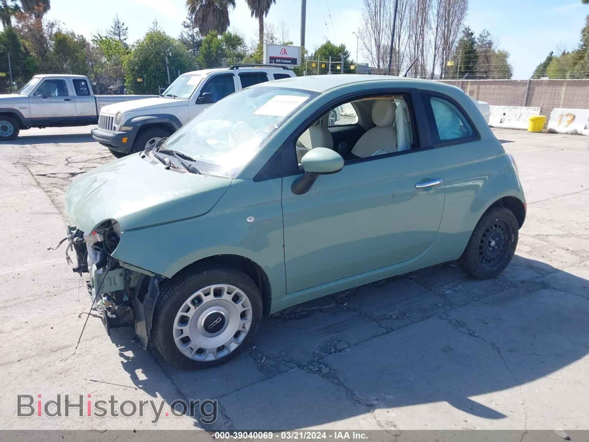 2013 FIAT 500 - VIN: 3C3CFFAR3DT513218 - Фото 2