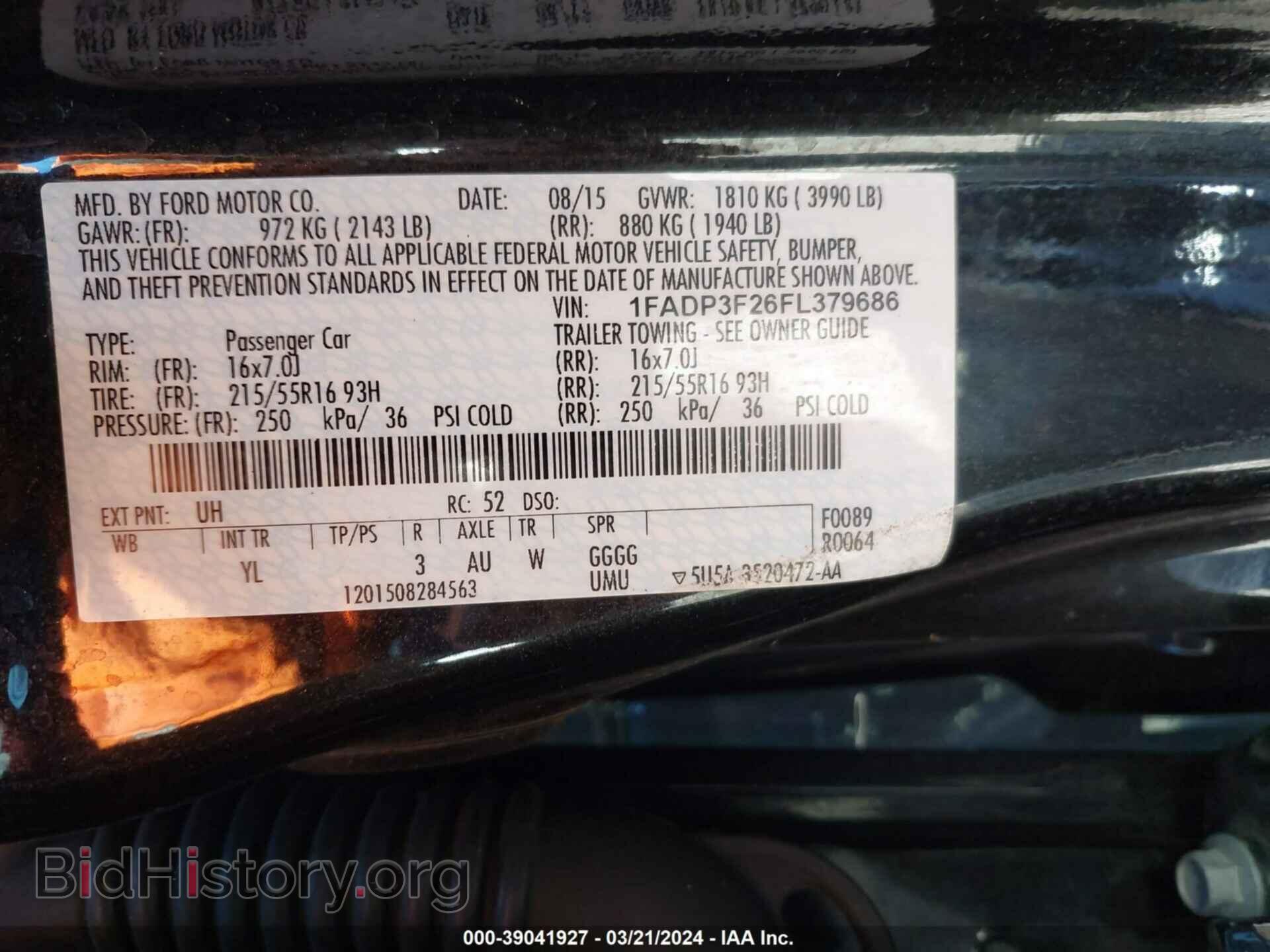 2015 FORD FOCUS - VIN: 1FADP3F26FL379686 - Photo 9