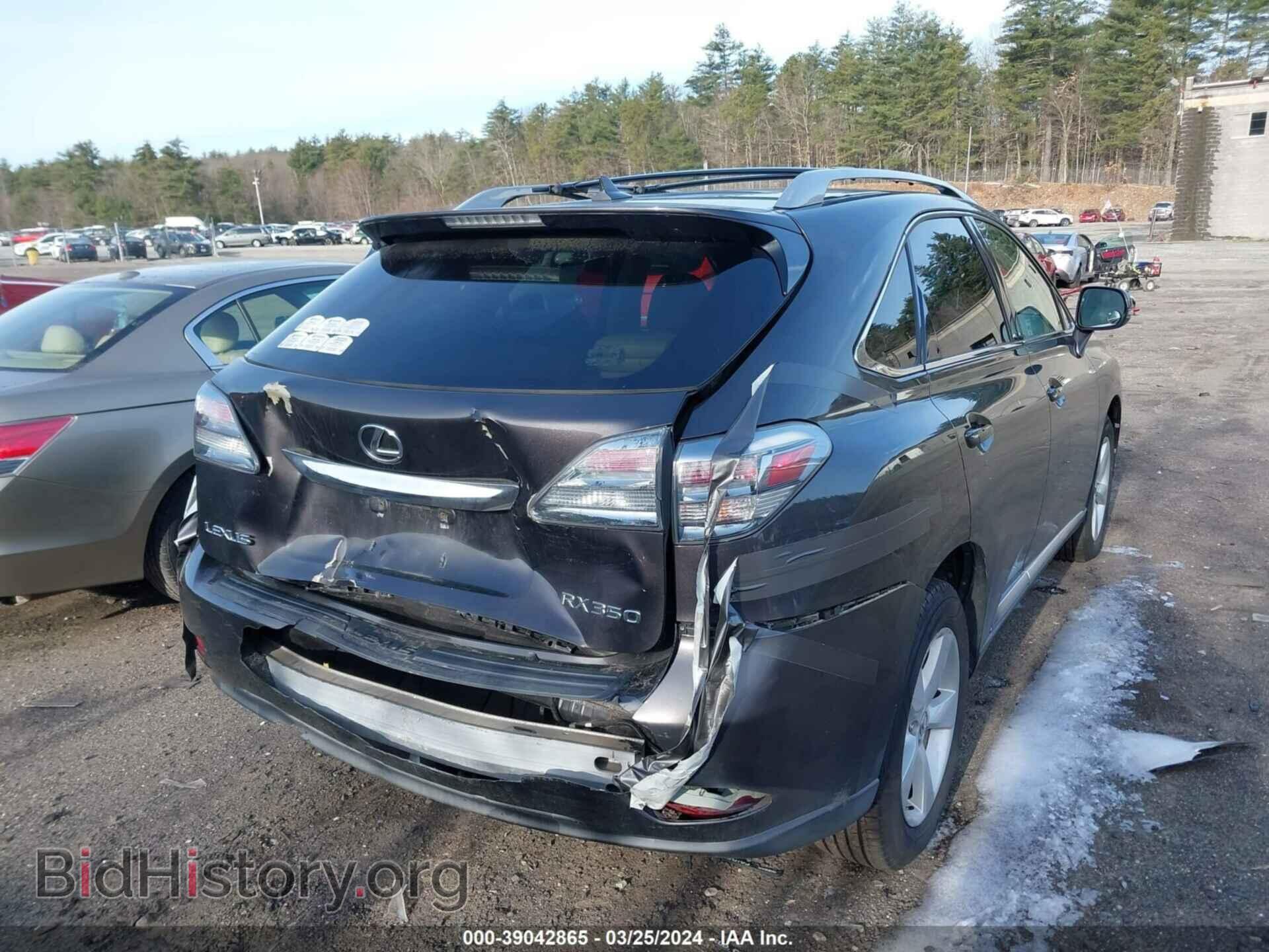 2010 LEXUS RX 350 - VIN: 2T2BK1BA1AC016015 - Фото 4
