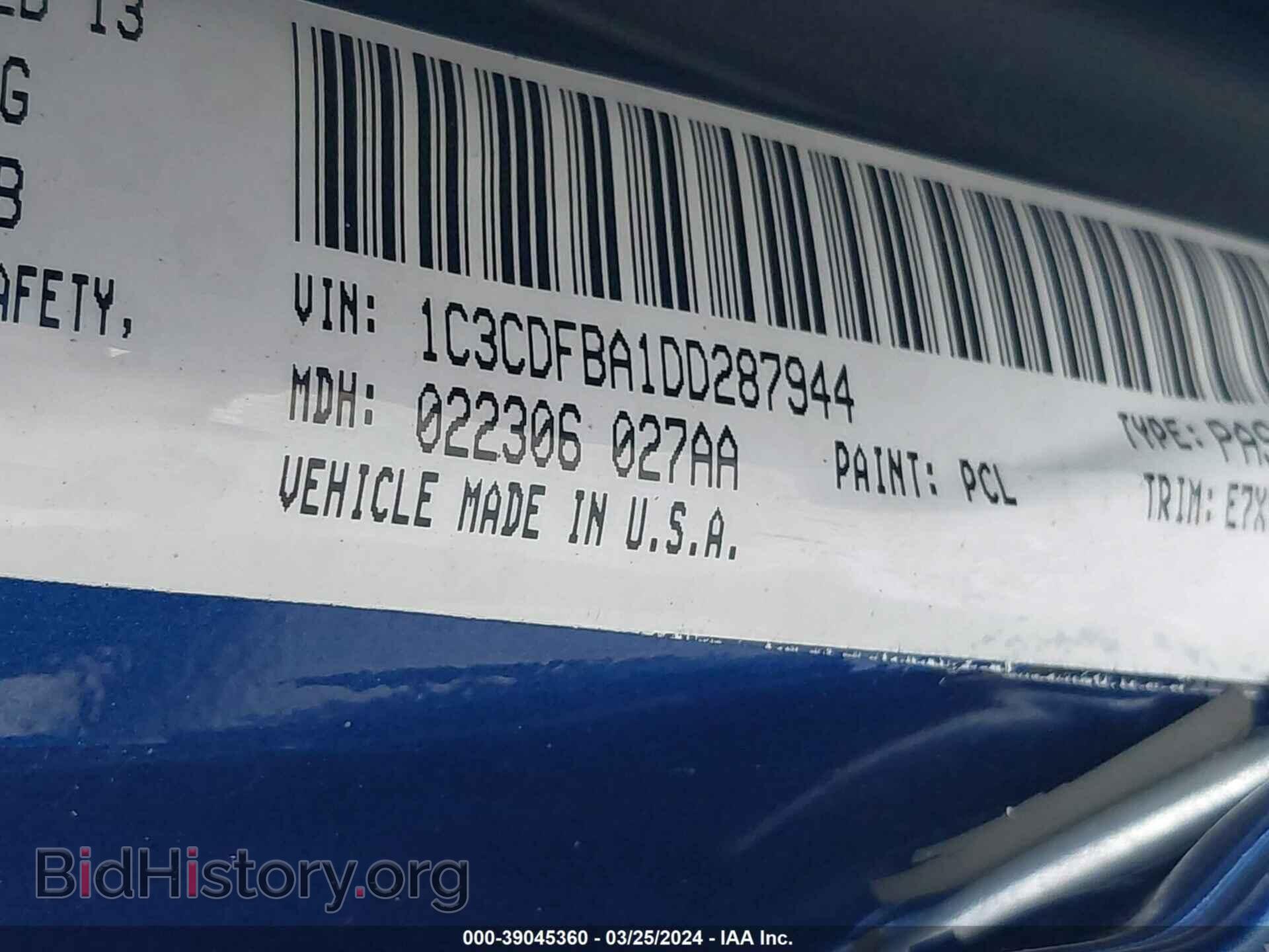 2013 DODGE DART - VIN: 1C3CDFBA1DD287944 - Photo 9