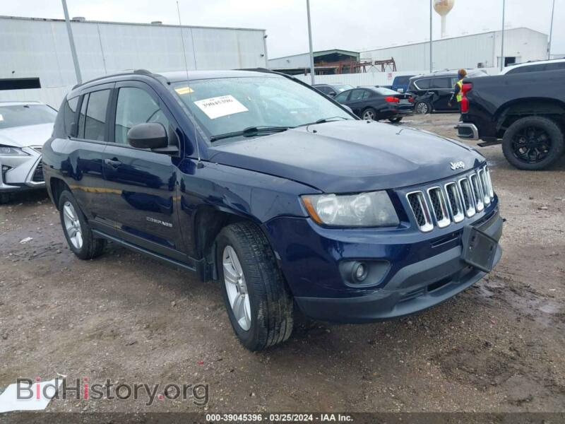 2015 Jeep COMPASS Sport (VIN 1C4NJCBB5FD361311) — фото 1 из 17, IAAI, повреждение: передняя часть