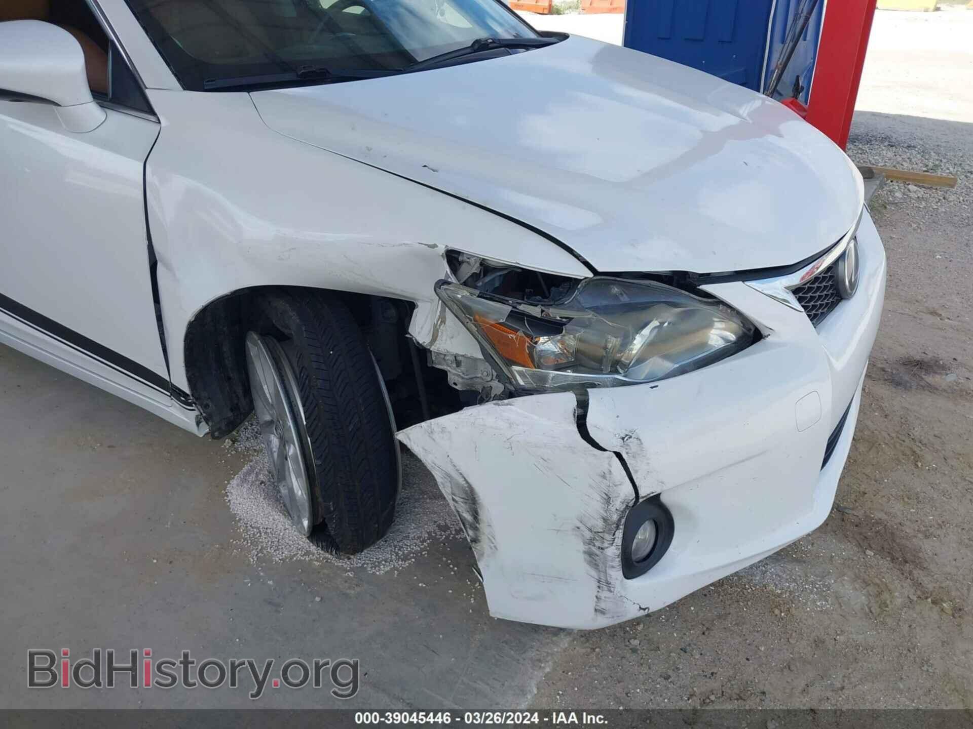 2012 LEXUS CT 200H - VIN: JTHKD5BHXC2082498 - Фото 6