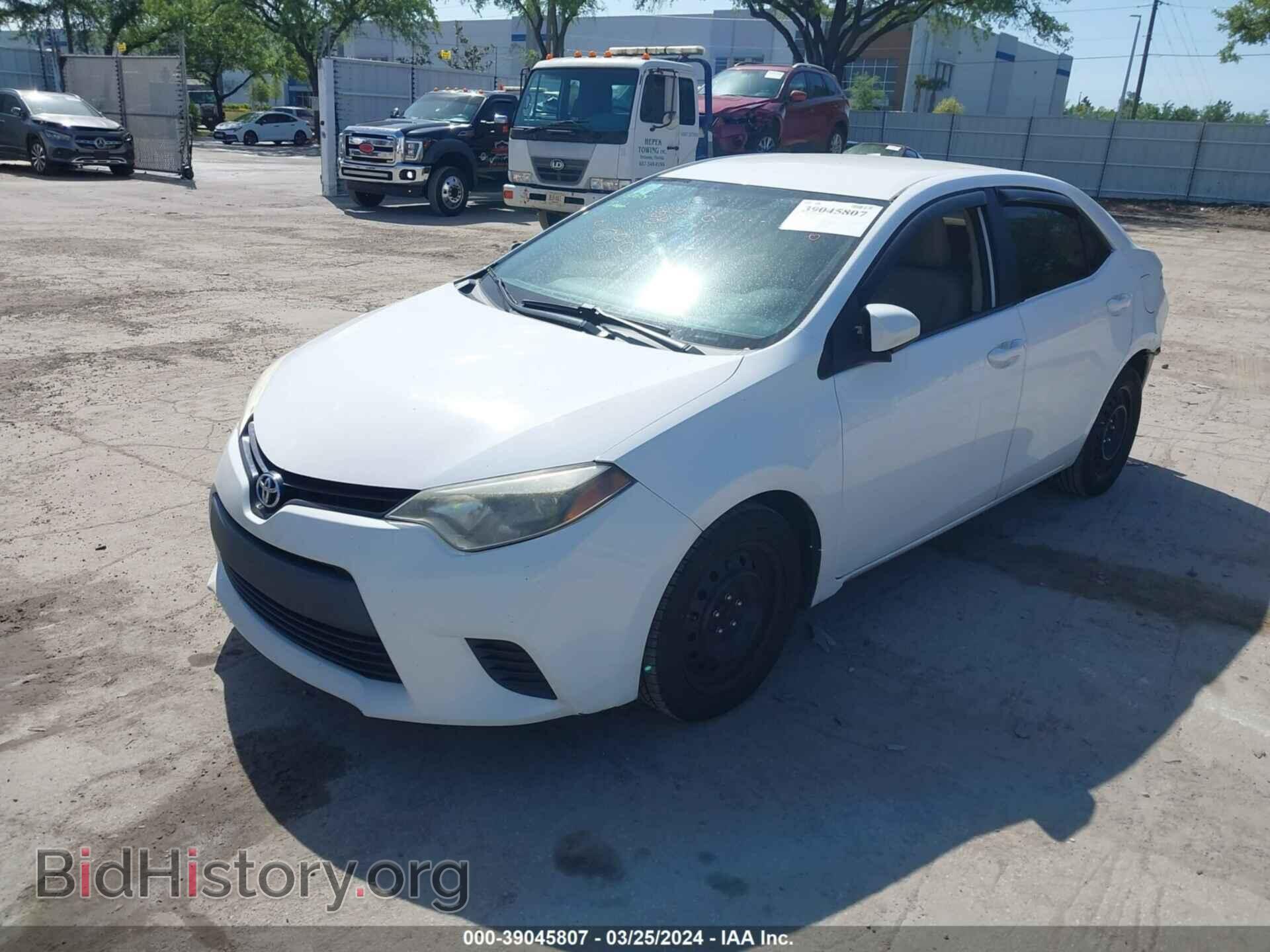 2014 TOYOTA COROLLA - VIN: 2T1BURHE7EC203983 - Фото 2