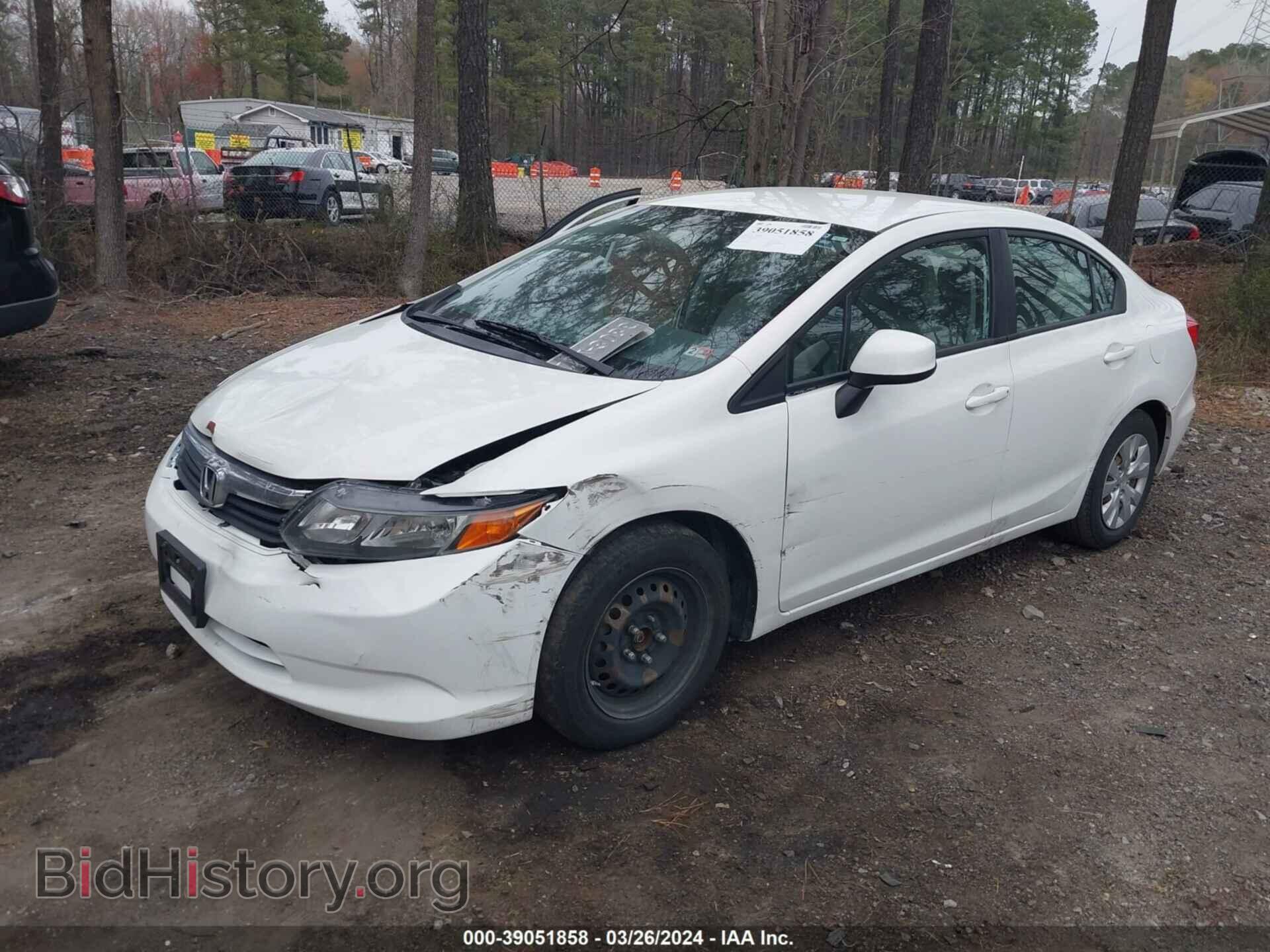 2012 HONDA CIVIC - VIN: 2HGFB2F54CH317073 - Photo 2