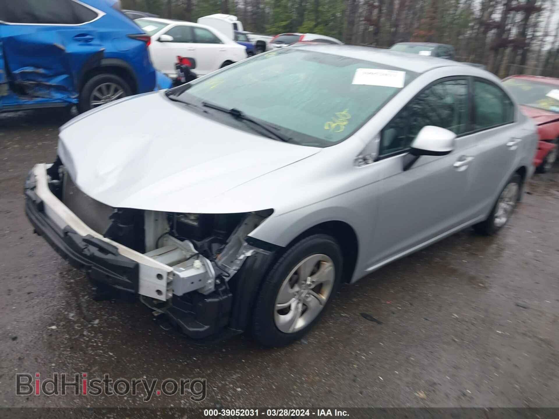 2013 HONDA CIVIC - VIN: 2HGFB2F54DH542708 - Фото 2