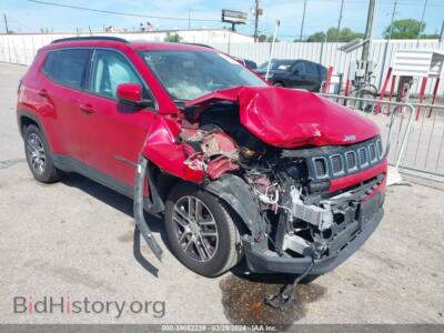 2020 Jeep COMPASS SUN AND WHEEL FWD, красный — VIN 3C4NJCBB4LT142913, IAAI
