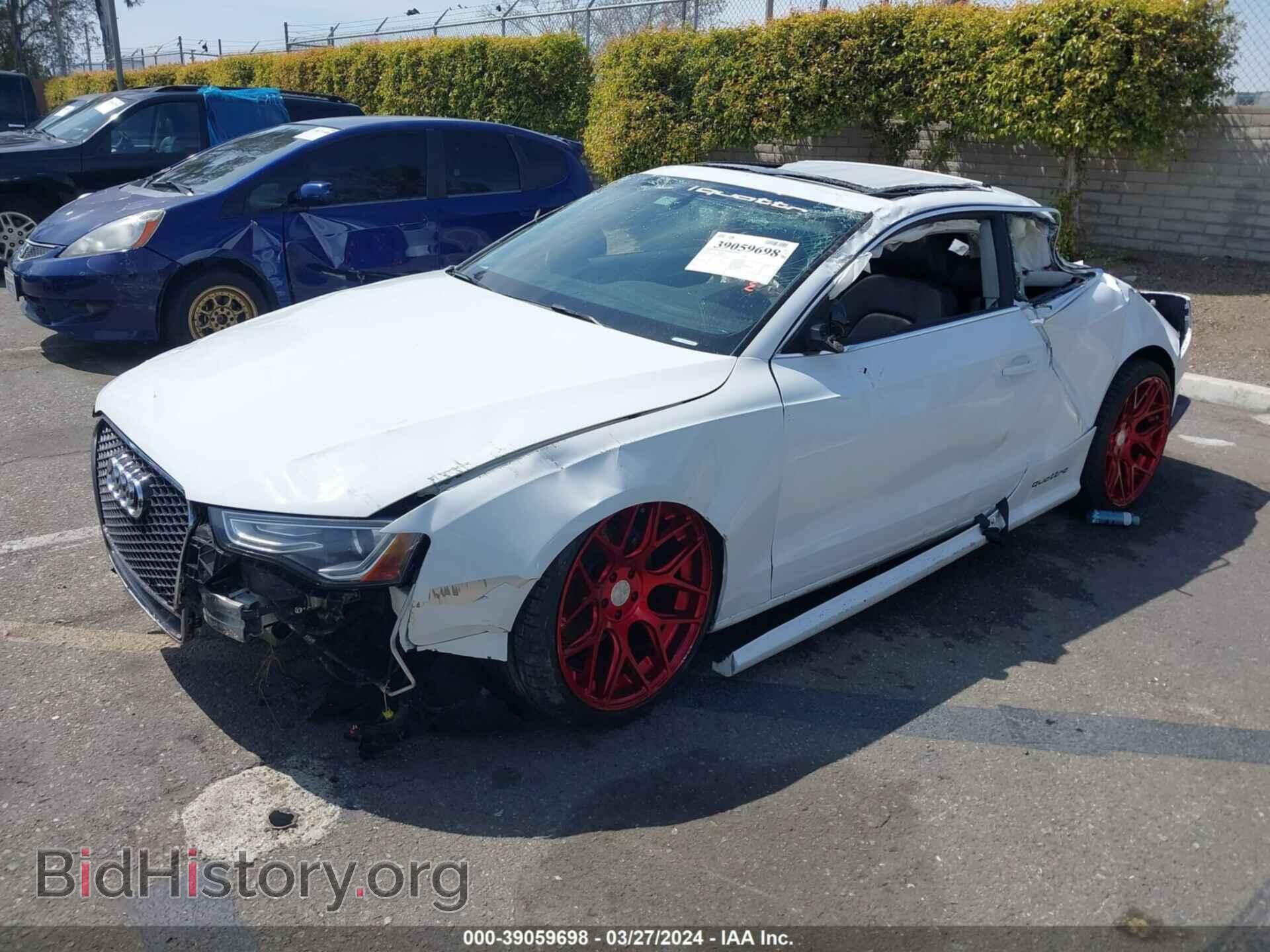 2013 AUDI A5 - VIN: WAULFAFR5DA033452 - Фото 2