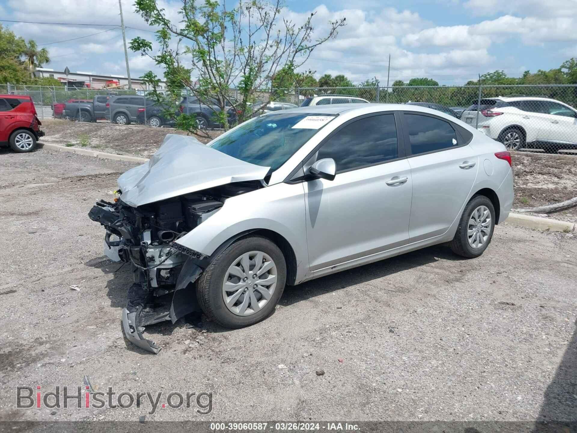 2022 HYUNDAI ACCENT - VIN: 3KPC24A67NE186149 - Фото 2