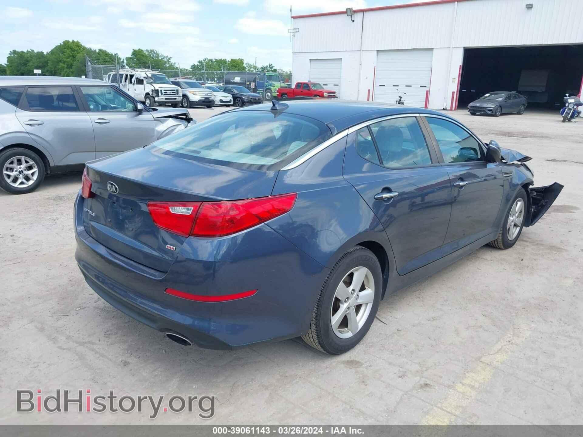 2015 KIA OPTIMA - VIN: KNAGM4A70F5599643 - Photo 4