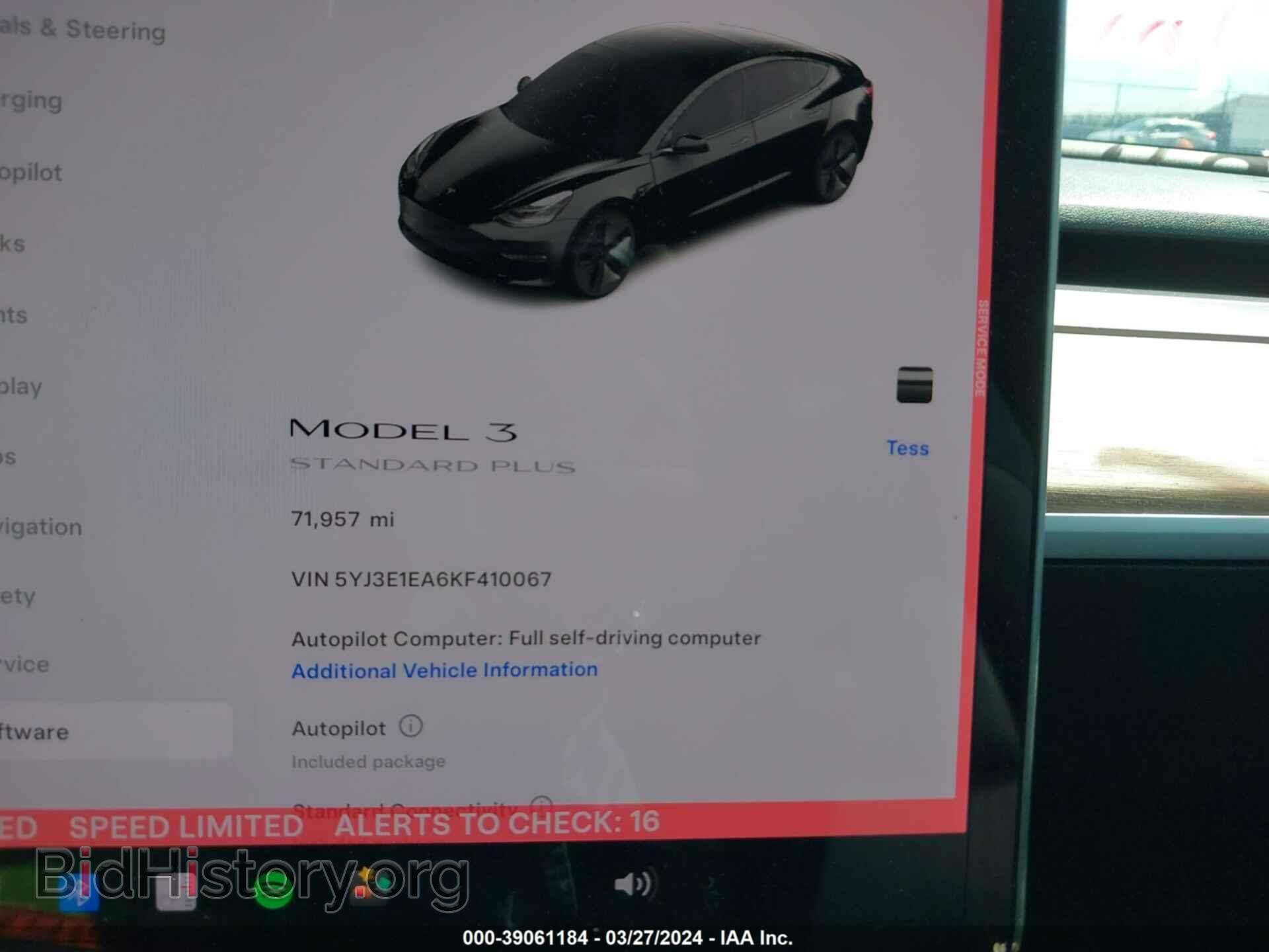2019 TESLA MODEL 3 - VIN: 5YJ3E1EA6KF410067 - Photo 7