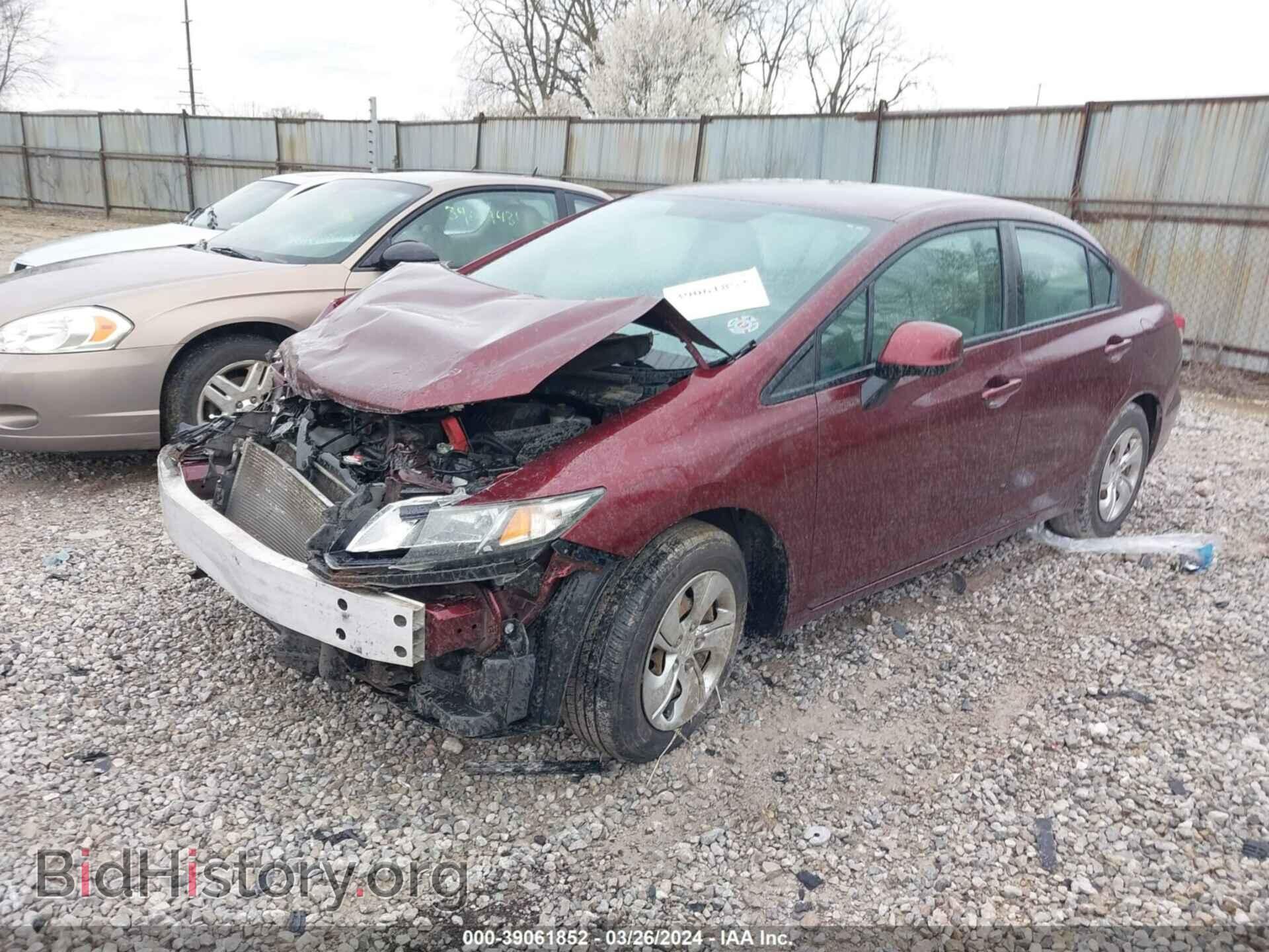 2013 HONDA CIVIC - VIN: 19XFB2F5XDE096879 - Фото 2