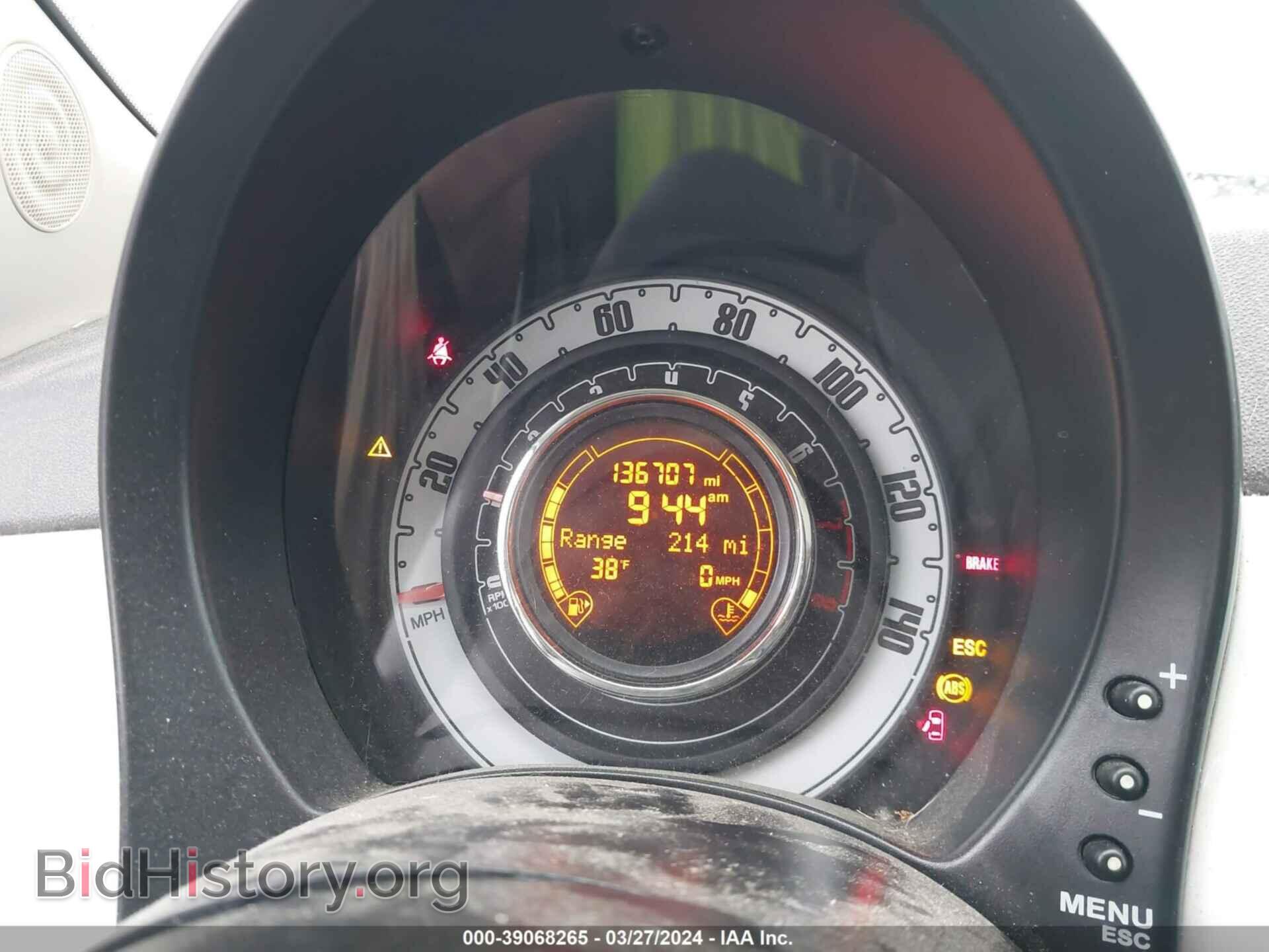 2012 FIAT 500 - VIN: 3C3CFFAR2CT370213 - Фото 7