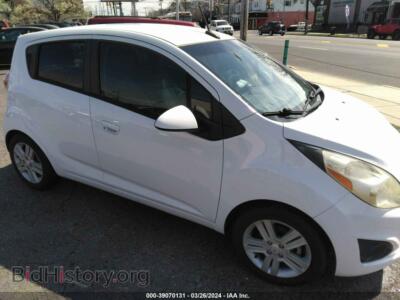 2014 Chevrolet SPARK LS Auto, white — VIN KL8CB6S98EC487999, IAAI