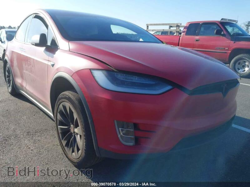 2021 Tesla MODEL X (VIN 5YJXCBE46MF310013) — фото 1 из 18, IAAI, повреждение: задняя часть
