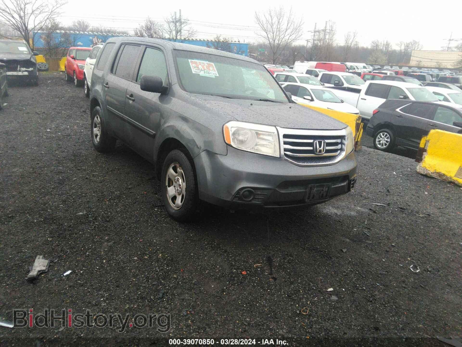 Photo 5FNYF4H25CB001648 - HONDA PILOT 2012
