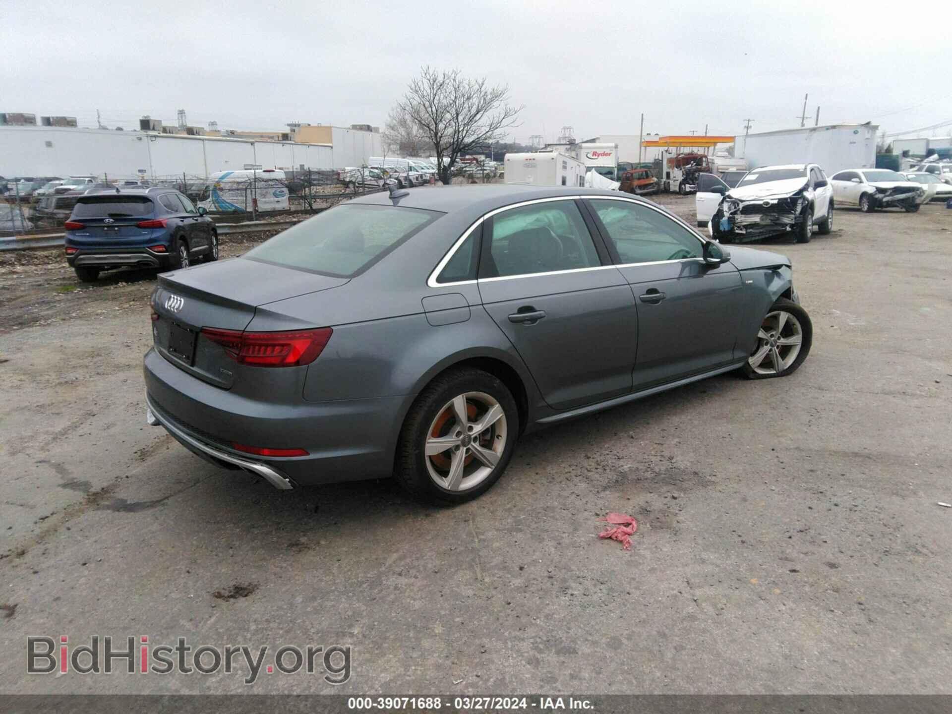 2019 AUDI A4 - VIN: WAUDNAF42KN020045 - Фото 4