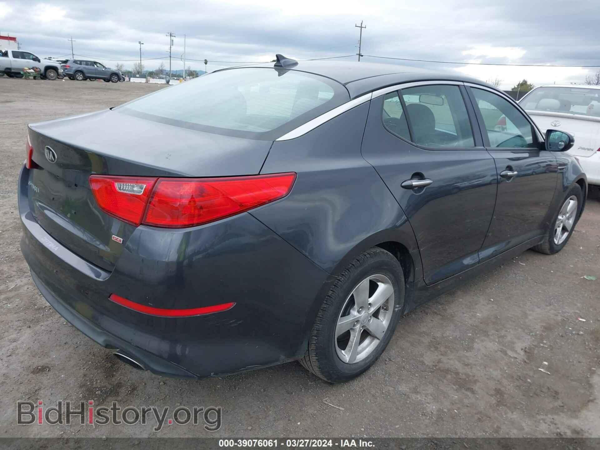 2015 KIA OPTIMA - VIN: KNAGM4A76F5621774 - Фото 4