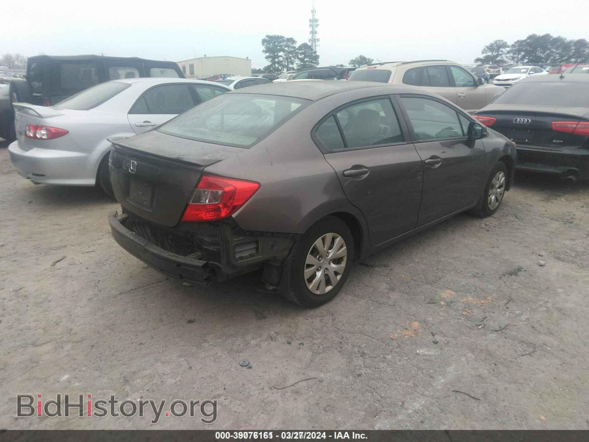 2012 HONDA CIVIC - VIN: 2HGFB2F52CH581294 - Фото 4