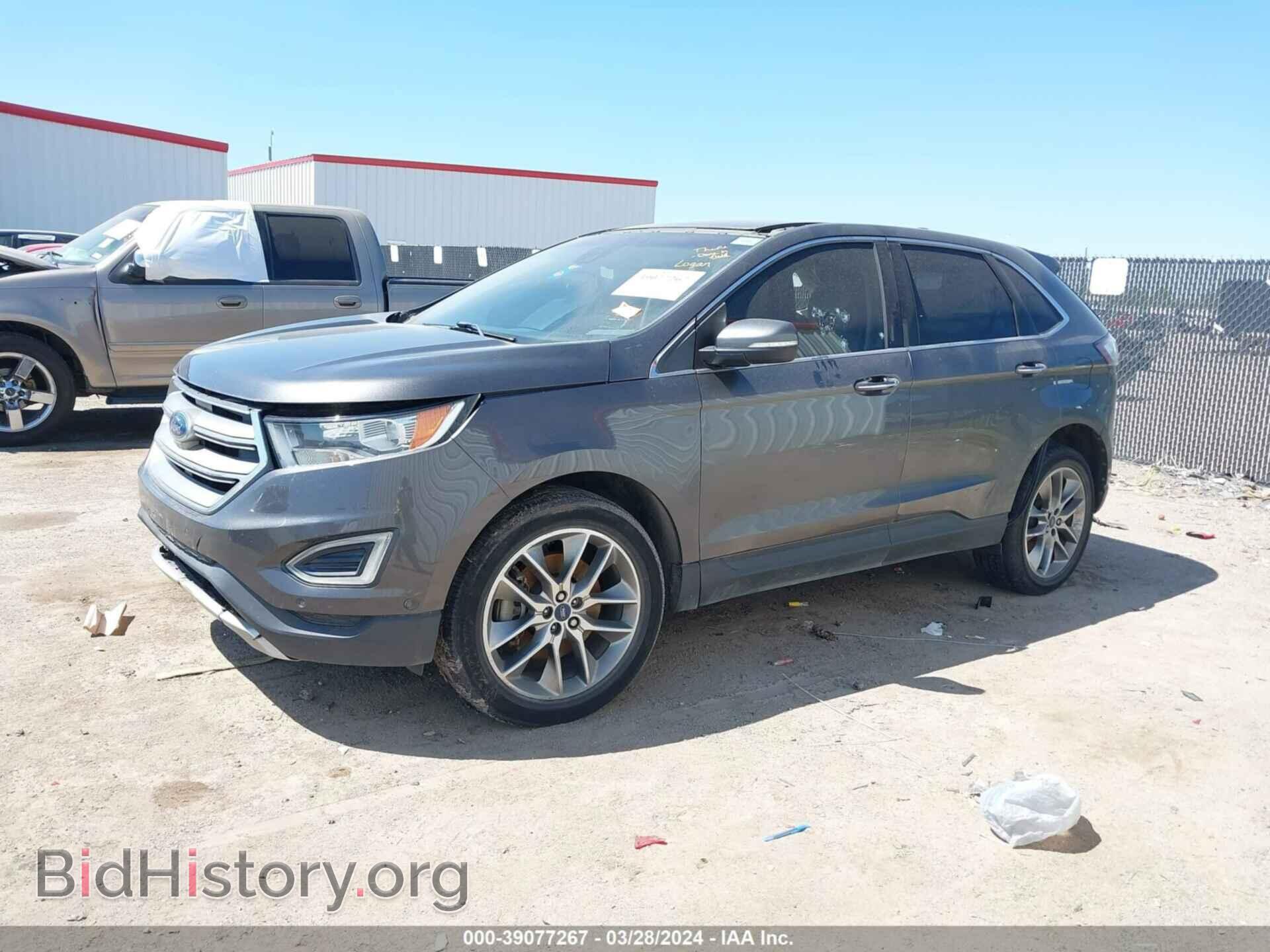 2015 FORD EDGE - VIN: 2FMPK3K87FBB02279 - Фото 2