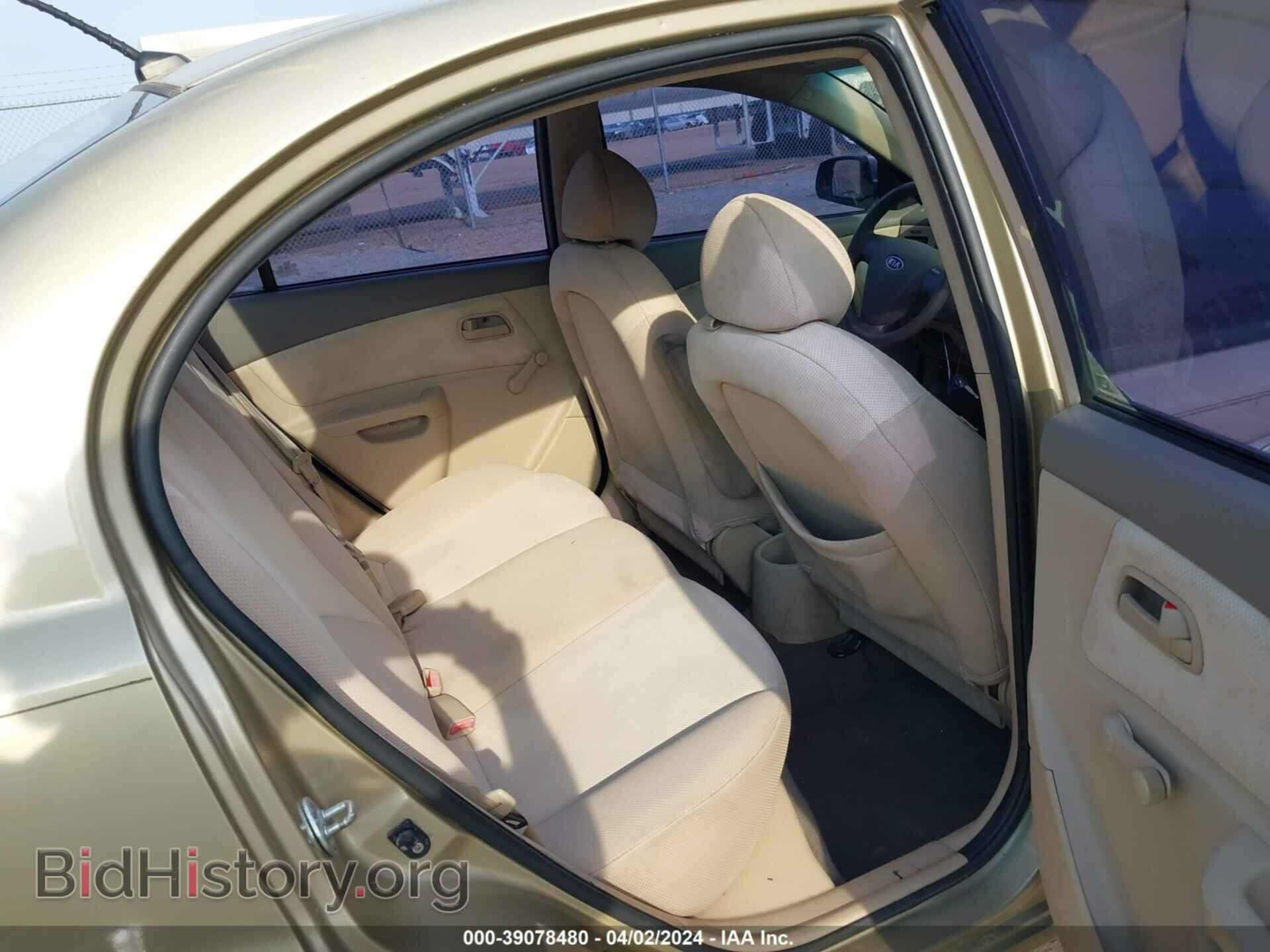 2008 KIA RIO - VIN: KNADE123786329557 - Фото 8