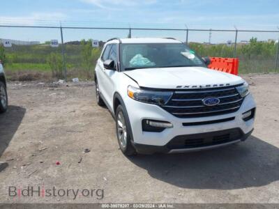2021 Ford EXPLORER XLT, white — VIN 1FMSK7DH6MGB59643, IAAI