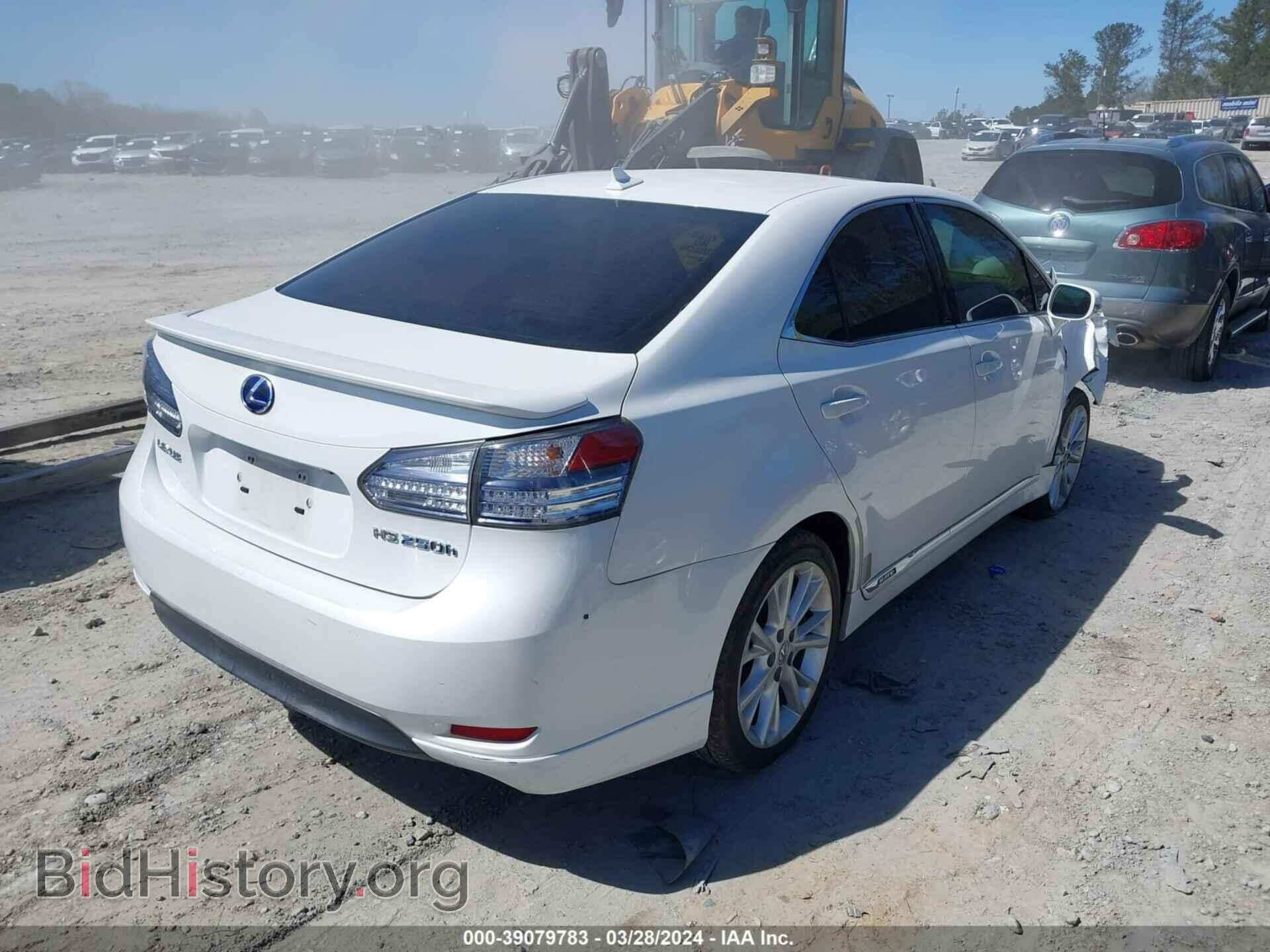 2010 LEXUS HS 250H - VIN: JTHBB1BA7A2021866 - Фото 4