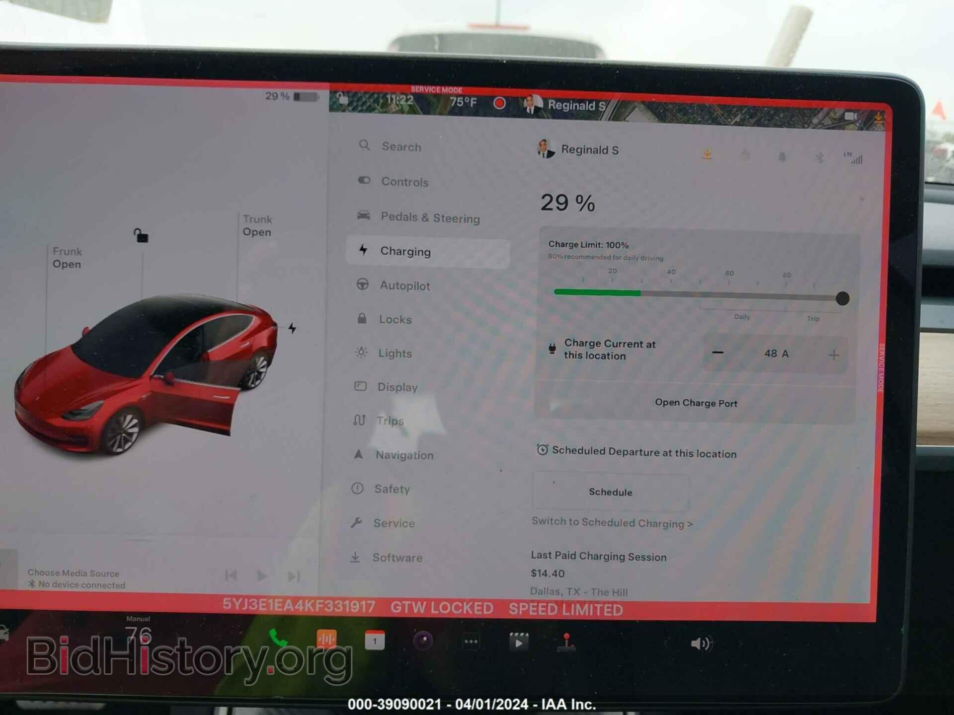 2019 TESLA MODEL 3 - VIN: 5YJ3E1EA4KF331917 - Фото 16