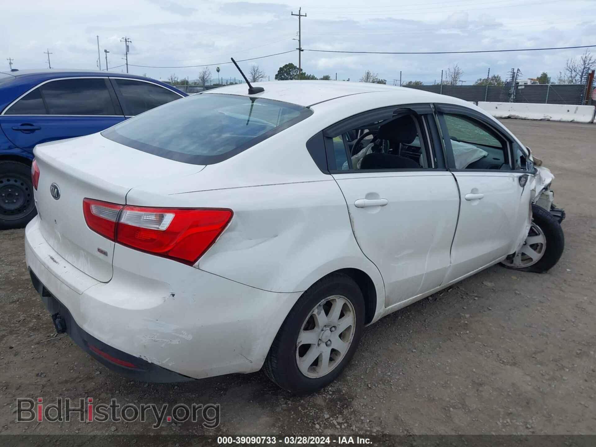2013 KIA RIO - VIN: KNADM4A35D6164530 - Фото 4