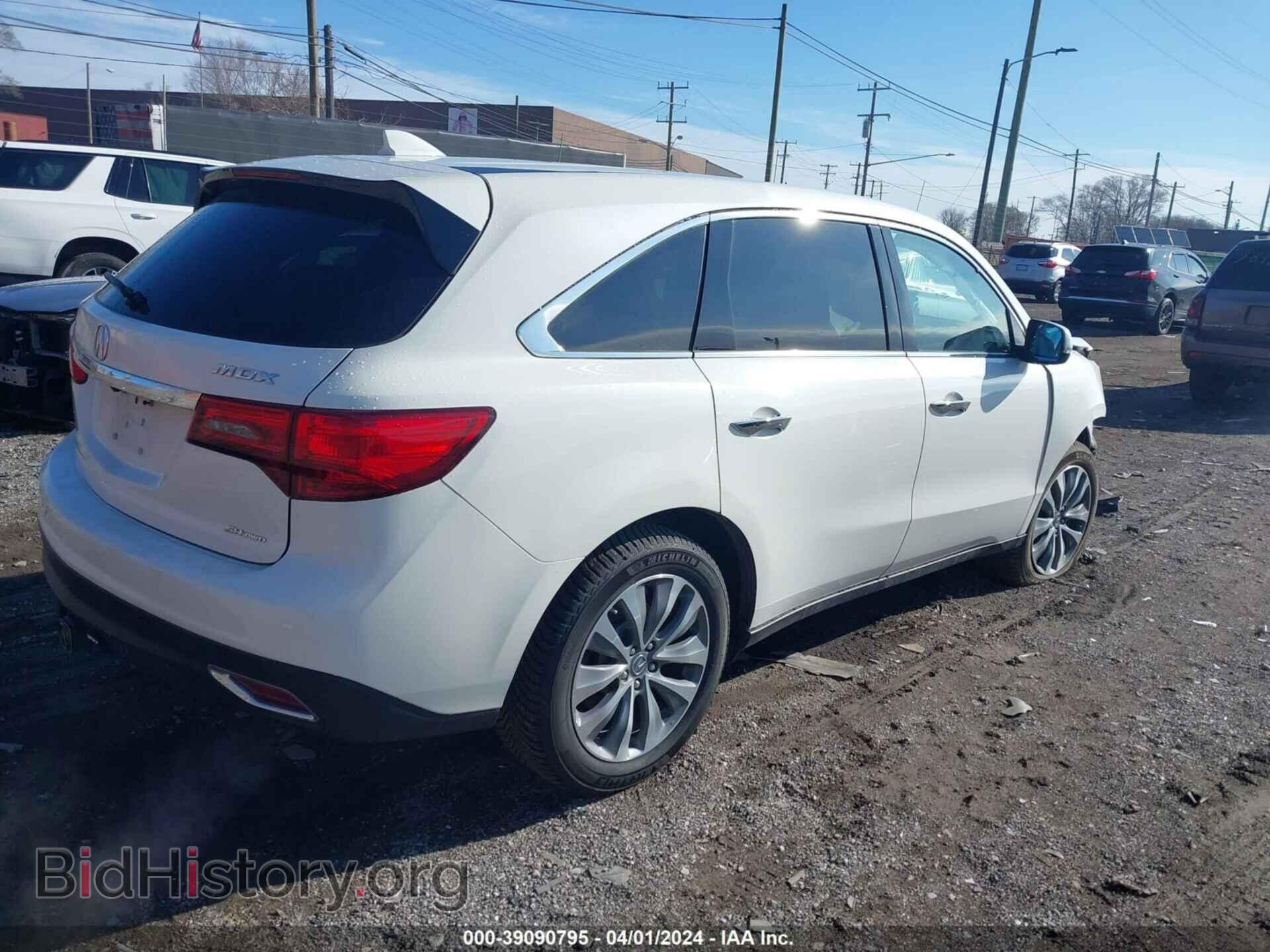 2014 ACURA MDX - VIN: 5FRYD4H47EB022011 - Фото 4