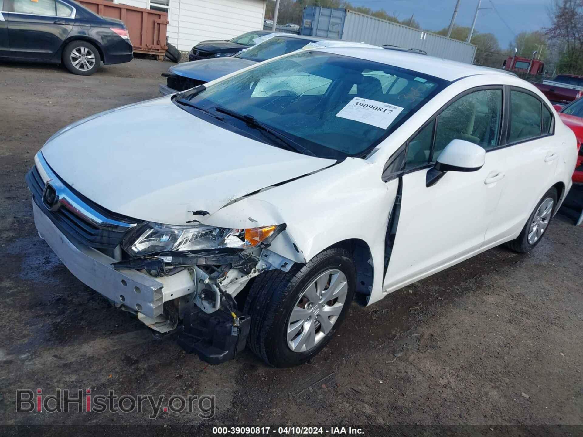 2012 HONDA CIVIC - VIN: 2HGFB2F54CH565128 - Фото 2