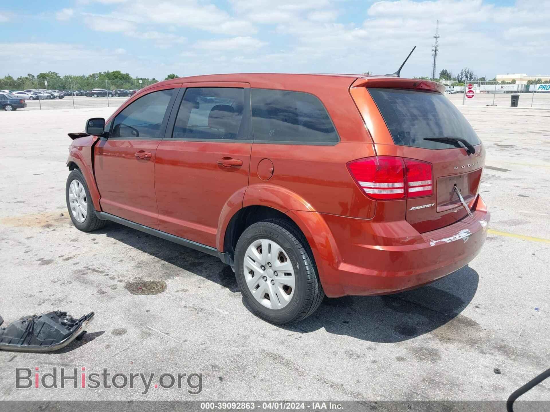 2014 DODGE JOURNEY - VIN: 3C4PDCAB2ET303974 - Фото 3