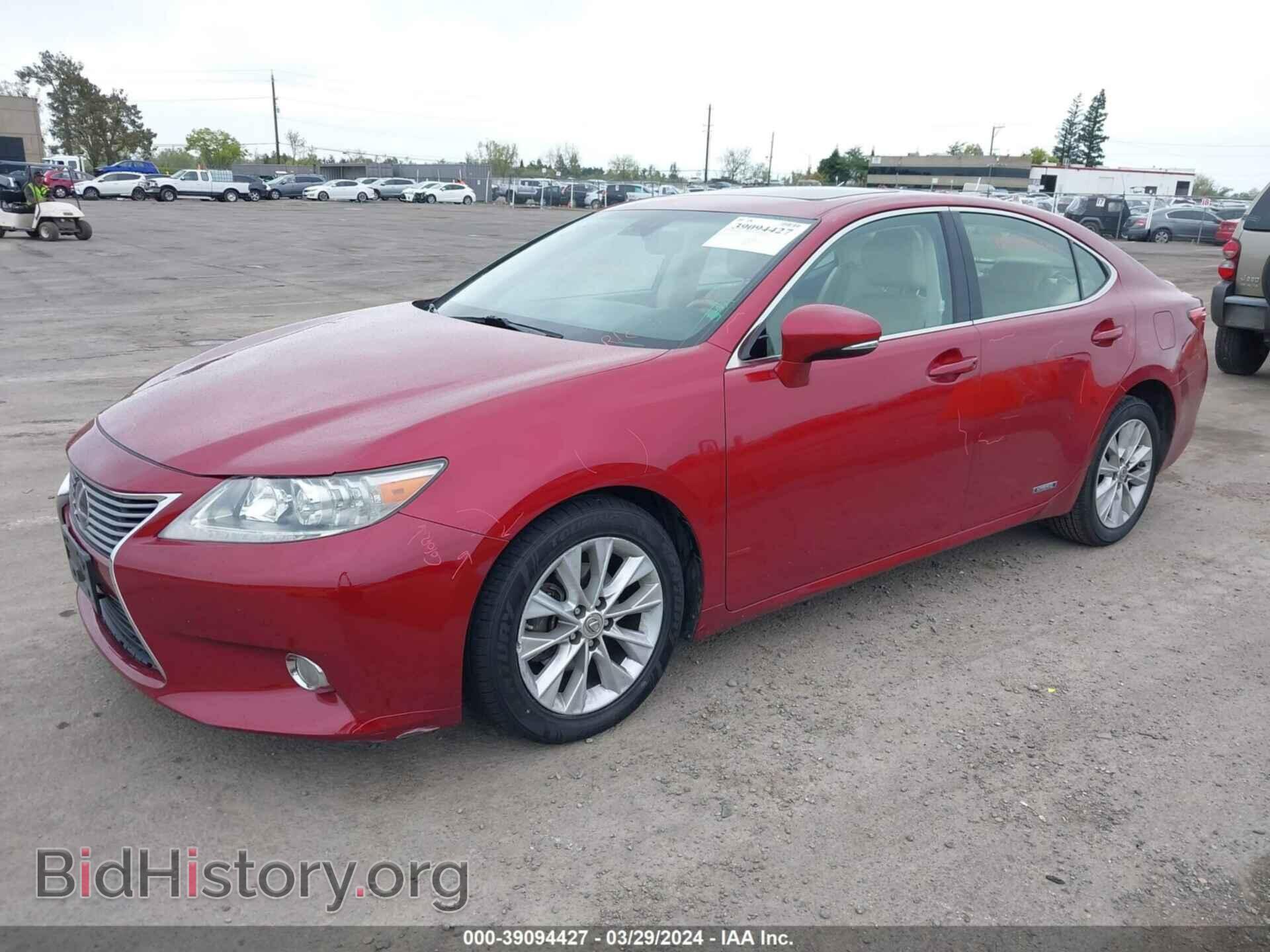 2013 LEXUS ES 300H - VIN: JTHBW1GG2D2012188 - Фото 2